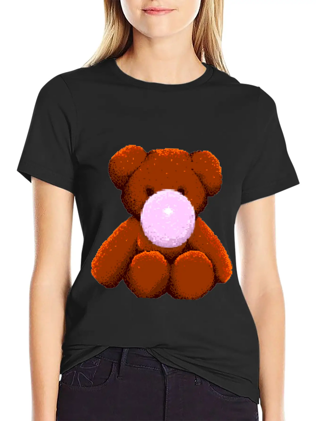 Gummy Bear 8bit Essential Cotton Tee For Daily Outfits – Unisex Style