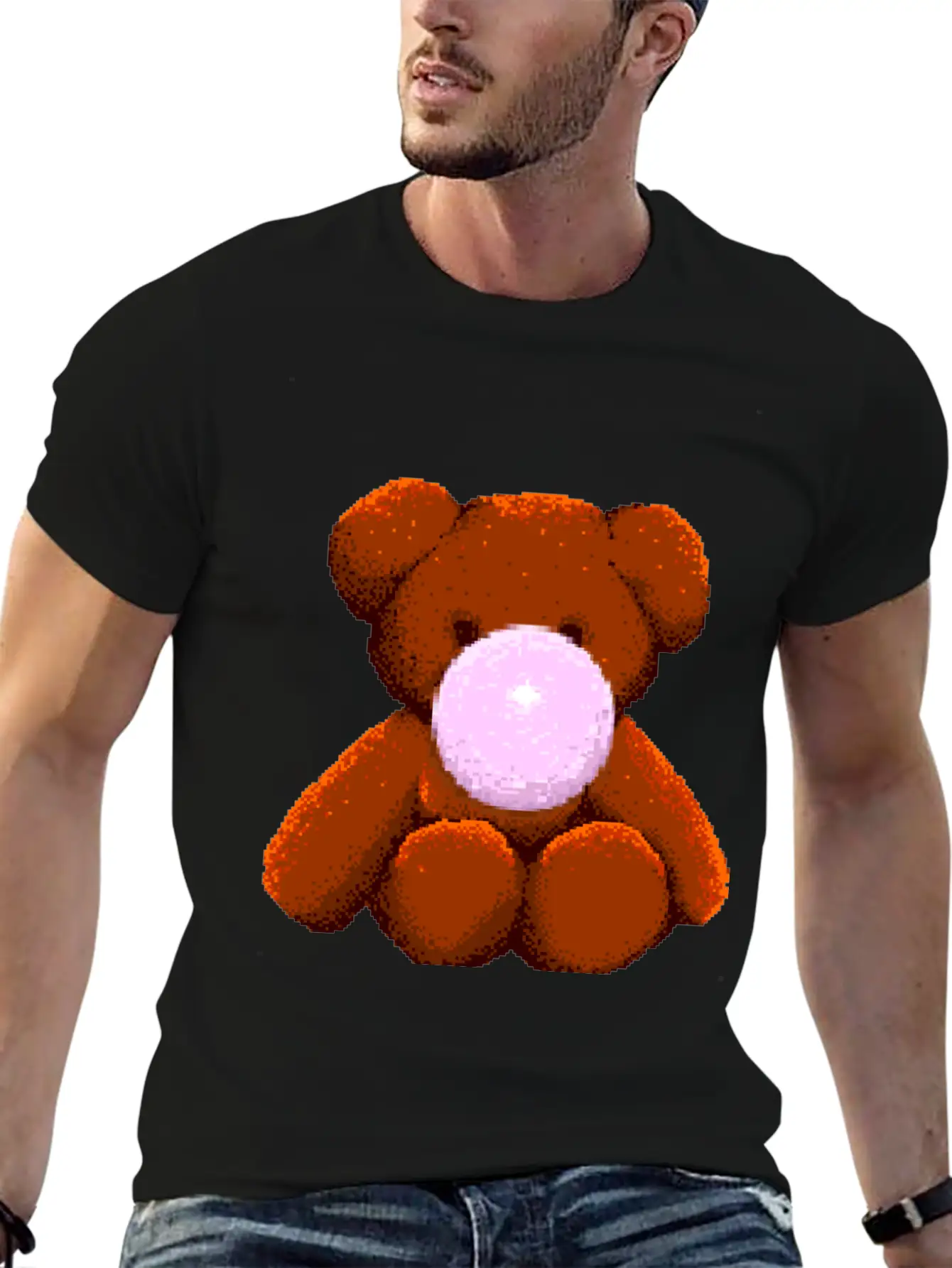 Gummy Bear 8bit Essential Cotton Tee For Daily Outfits – Unisex Style