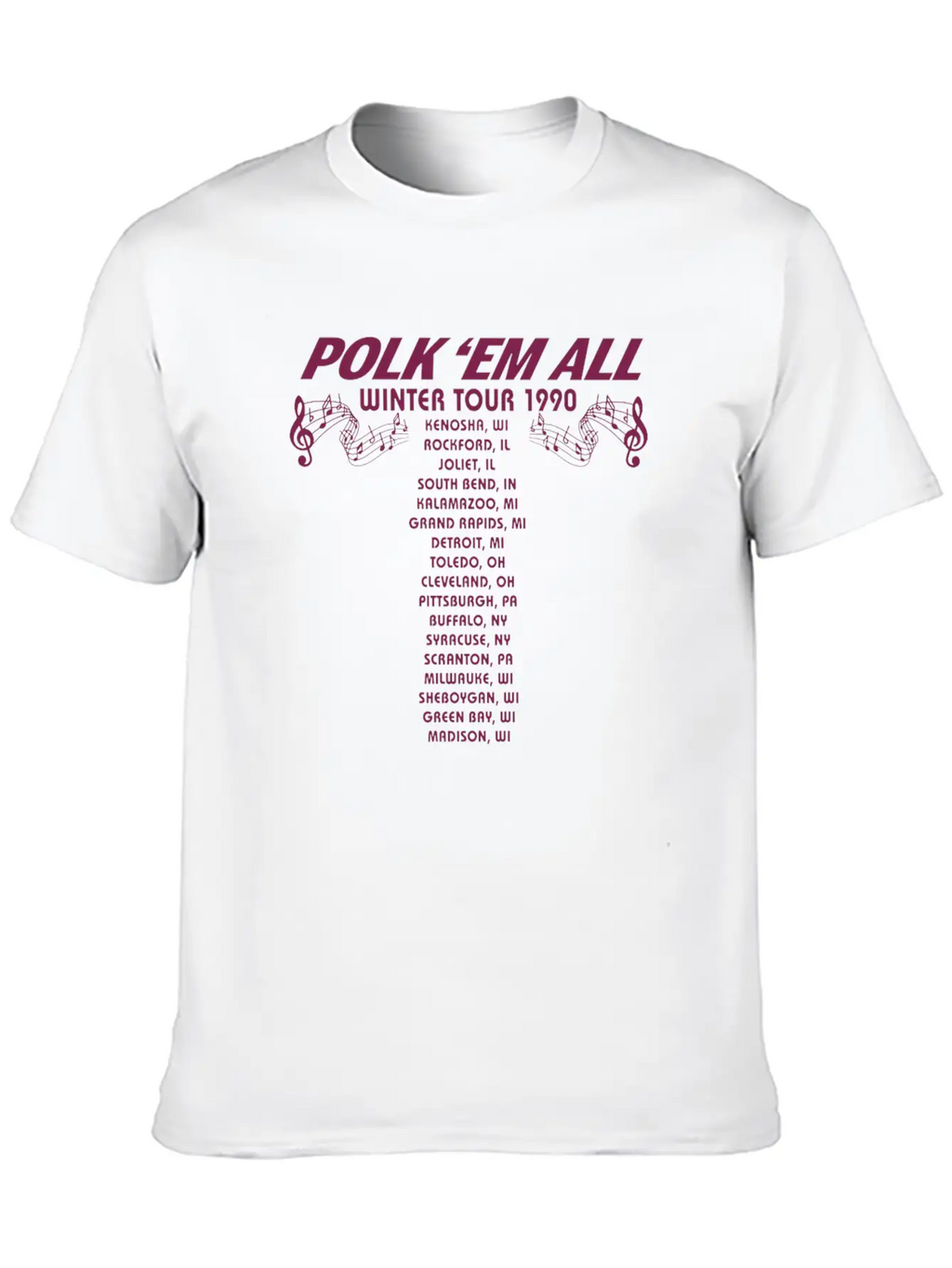 Gus Polinski Tour Merch Breathable Soft Cotton T-Shirt – Timeless Casual Look