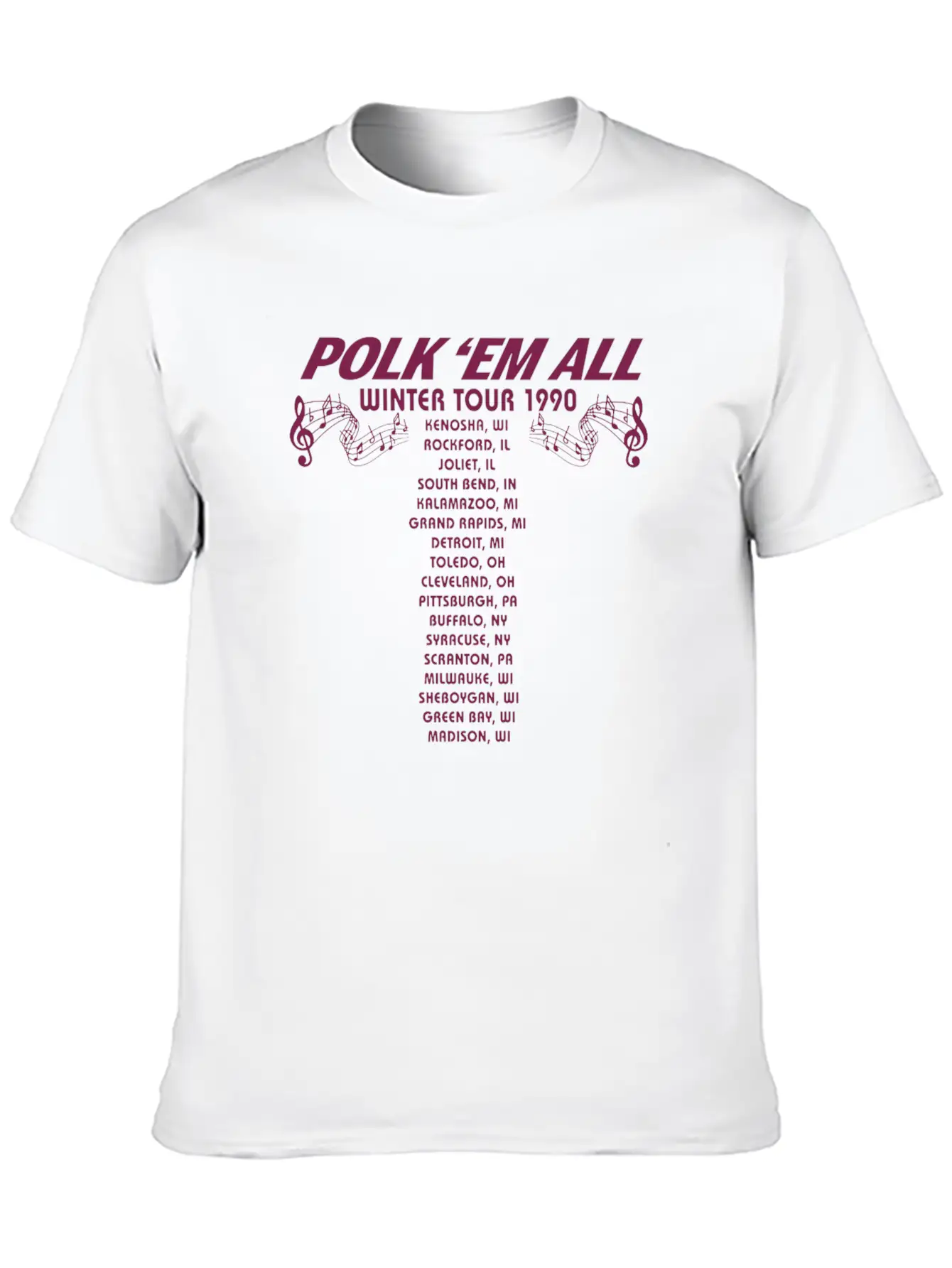 Gus Polinski Tour Merch Breathable Soft Cotton T-Shirt – Timeless Casual Look