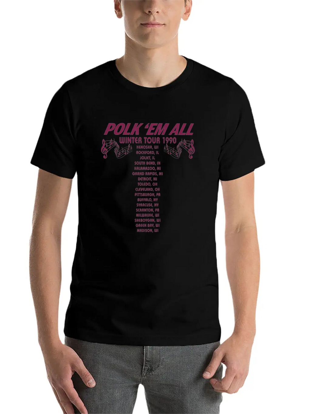 Gus Polinski Tour Merch Breathable Soft Cotton T-Shirt – Timeless Casual Look