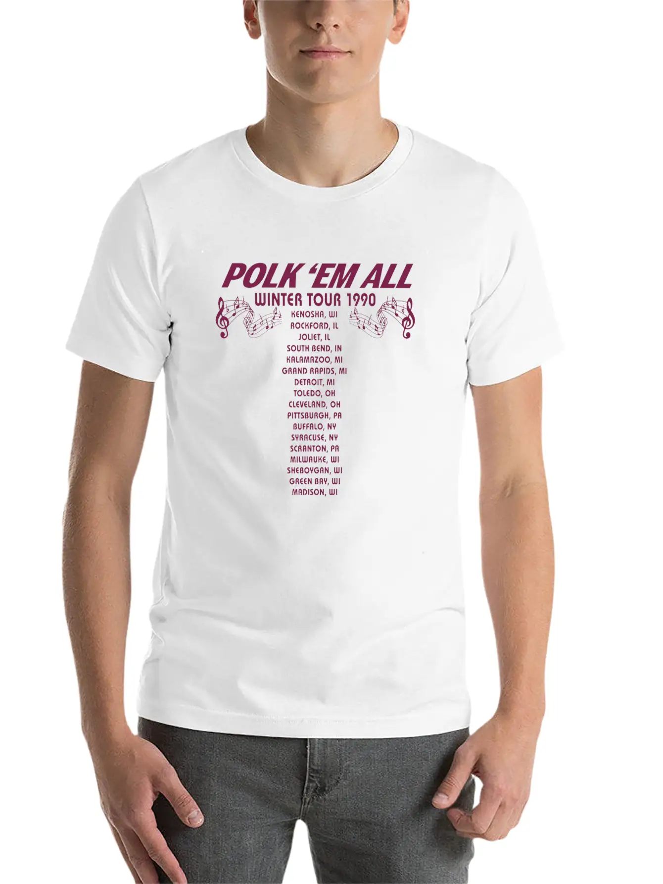 Gus Polinski Tour Merch Breathable Soft Cotton T-Shirt – Timeless Casual Look