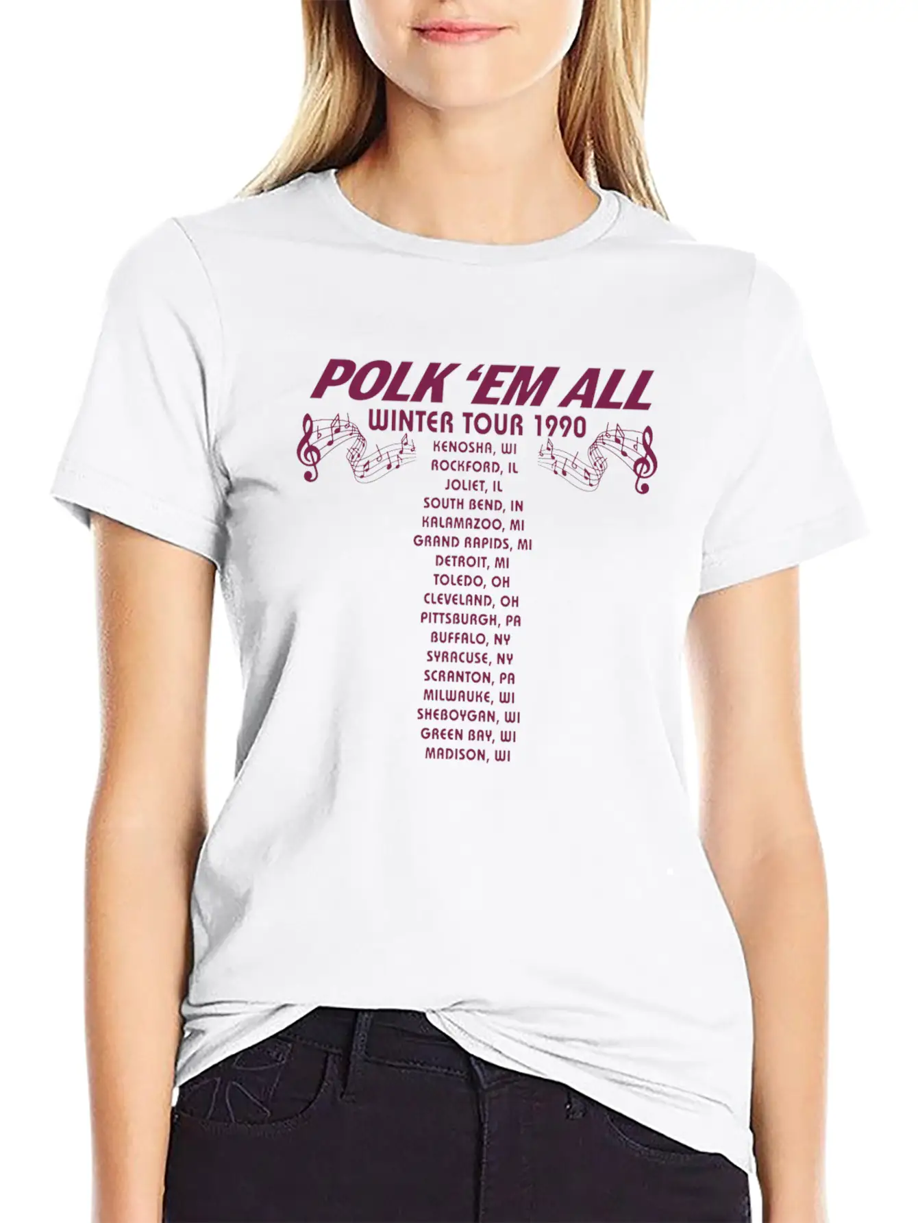 Gus Polinski Tour Merch Breathable Soft Cotton T-Shirt – Timeless Casual Look