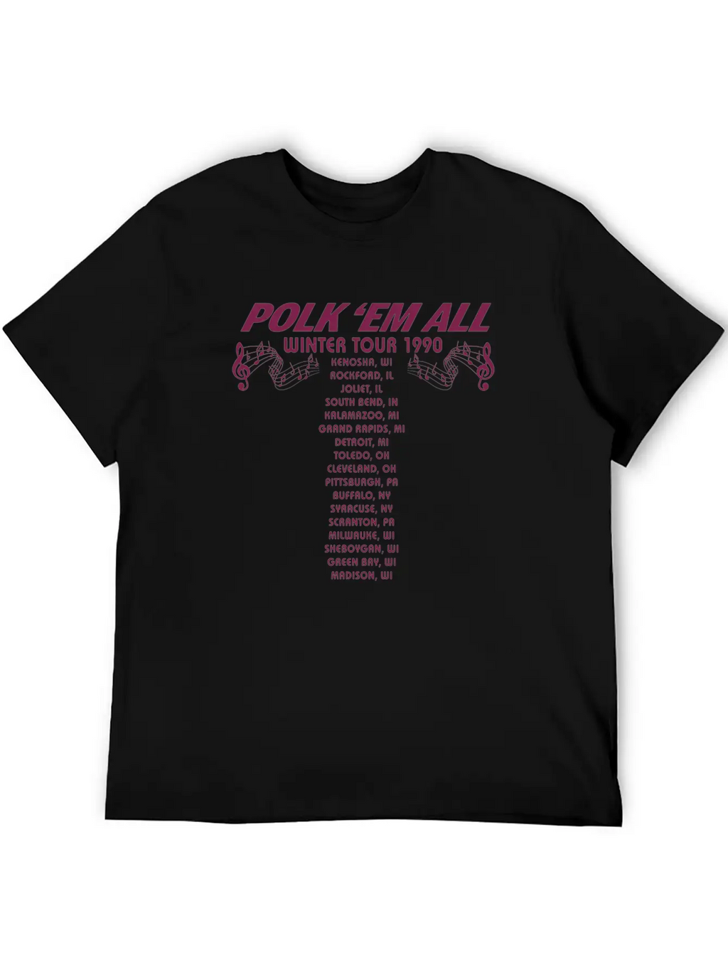 Gus Polinski Tour Merch Breathable Soft Cotton T-Shirt – Timeless Casual Look