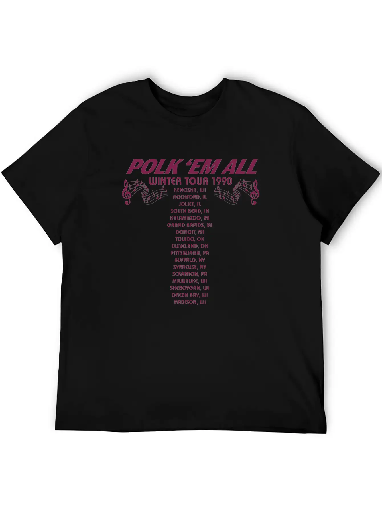 Gus Polinski Tour Merch Breathable Soft Cotton T-Shirt – Timeless Casual Look