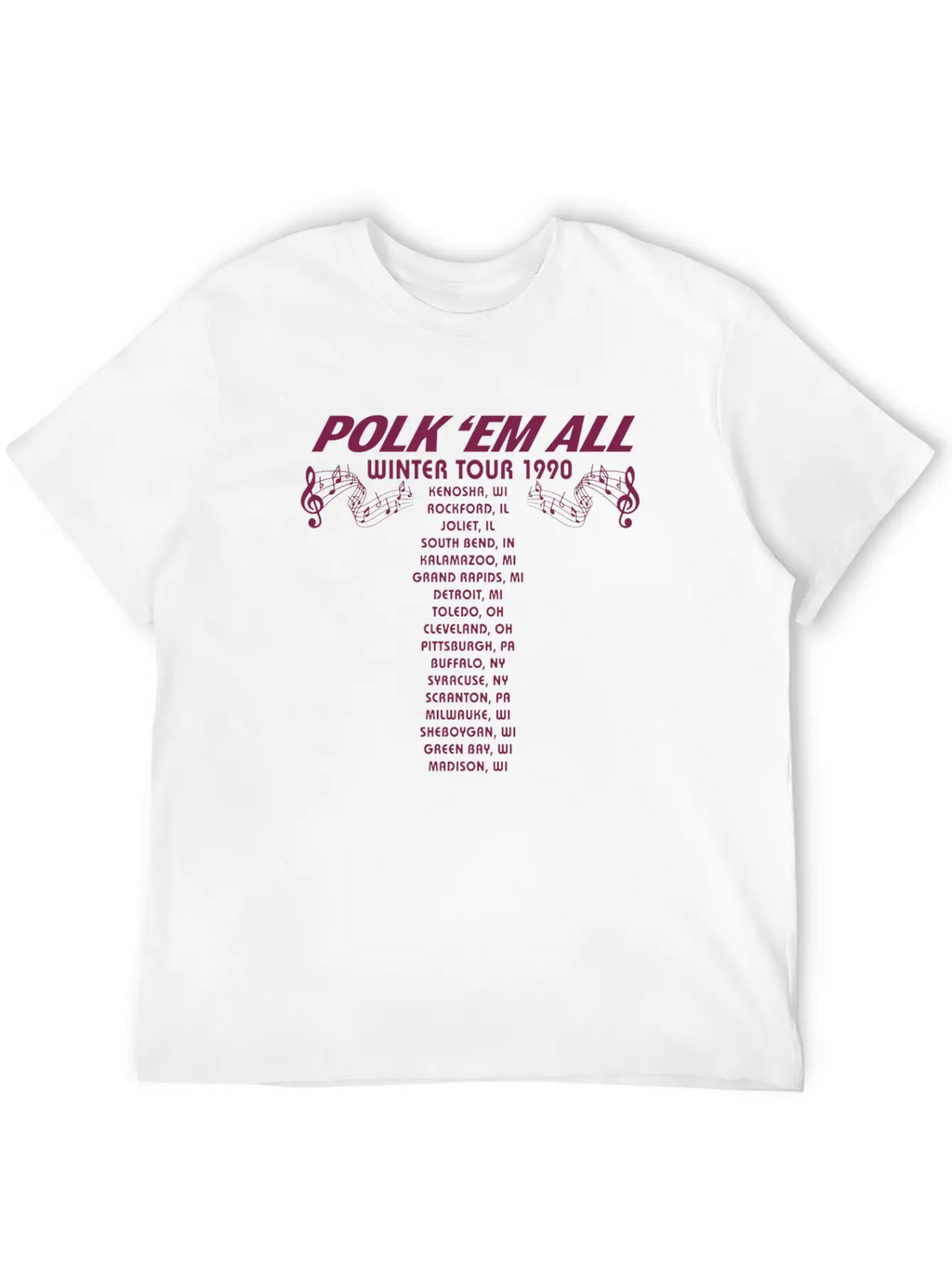 Gus Polinski Tour Merch Breathable Soft Cotton T-Shirt – Timeless Casual Look