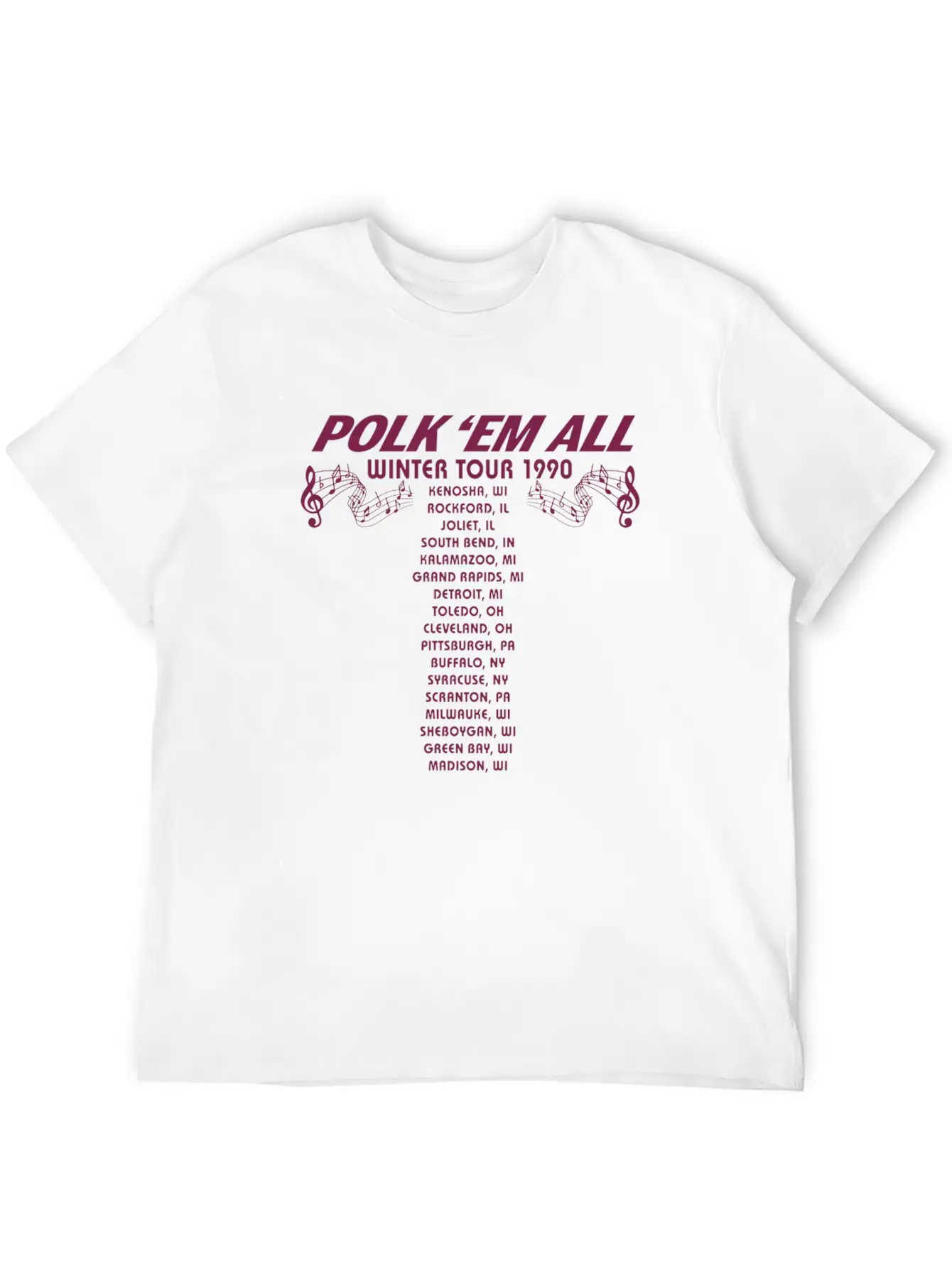 Gus Polinski Tour Merch Breathable Soft Cotton T-Shirt – Timeless Casual Look