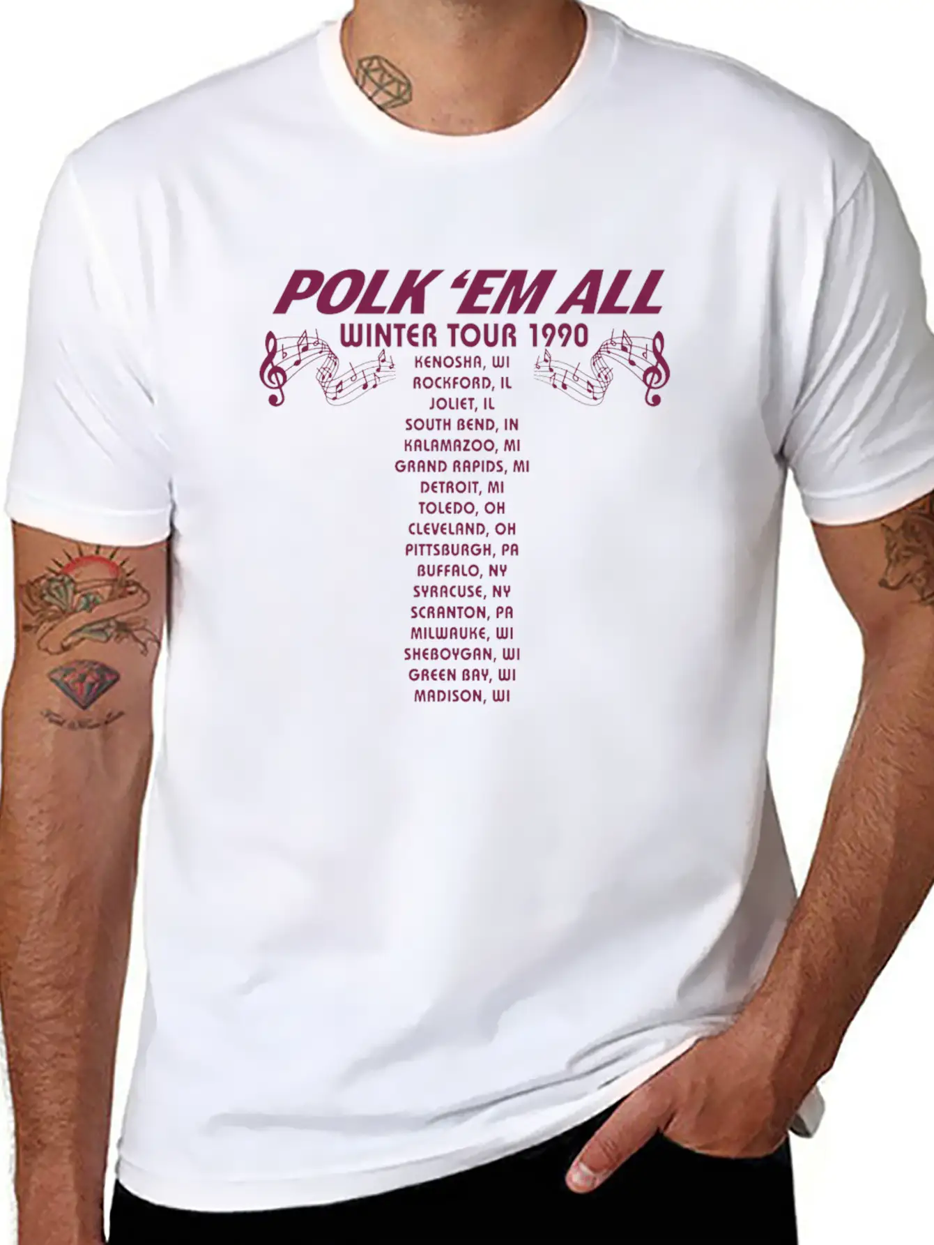 Gus Polinski Tour Merch Breathable Soft Cotton T-Shirt – Timeless Casual Look