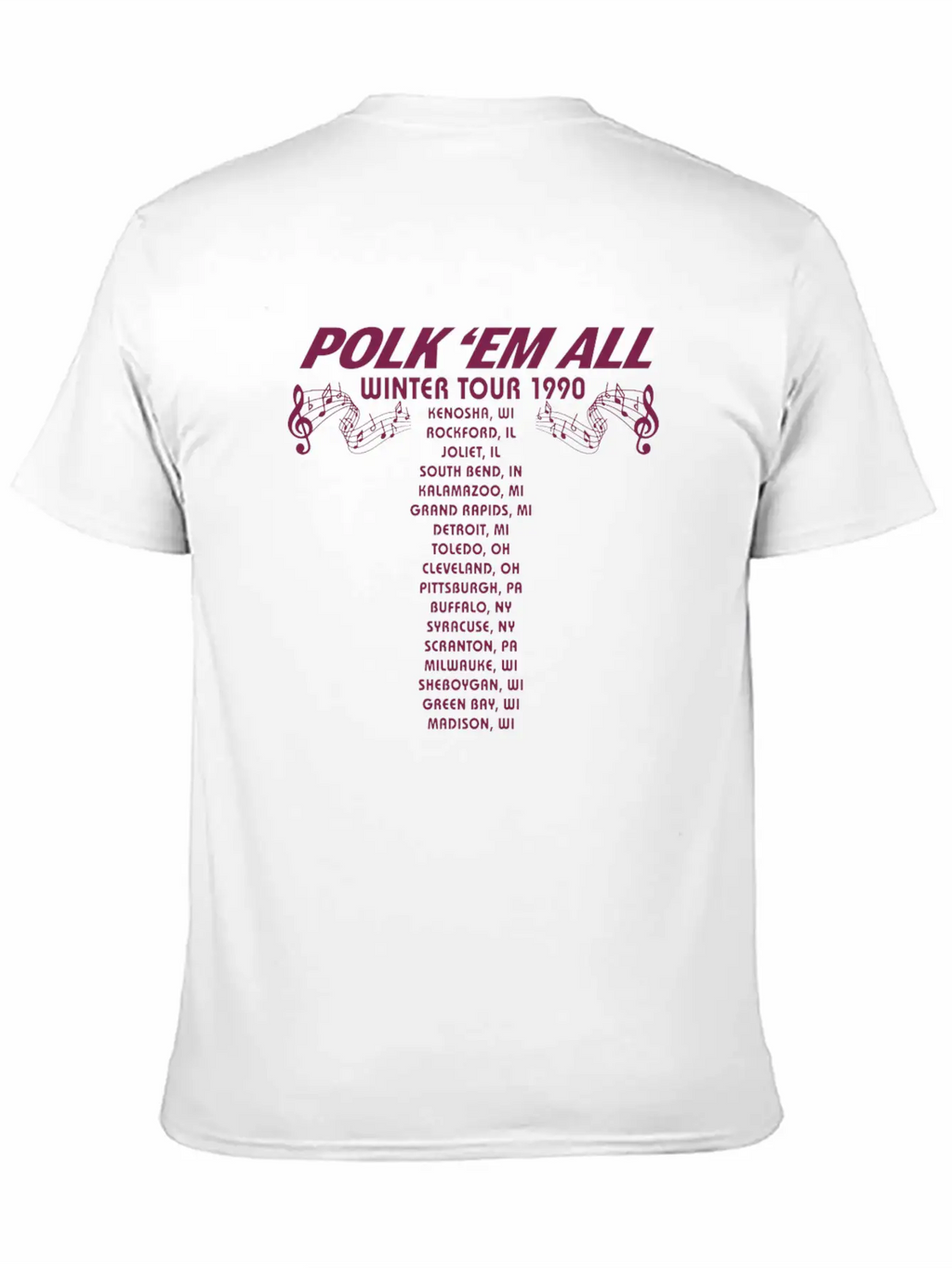 Gus Polinski Tour Merch Breathable Soft Cotton T-Shirt – Timeless Casual Look