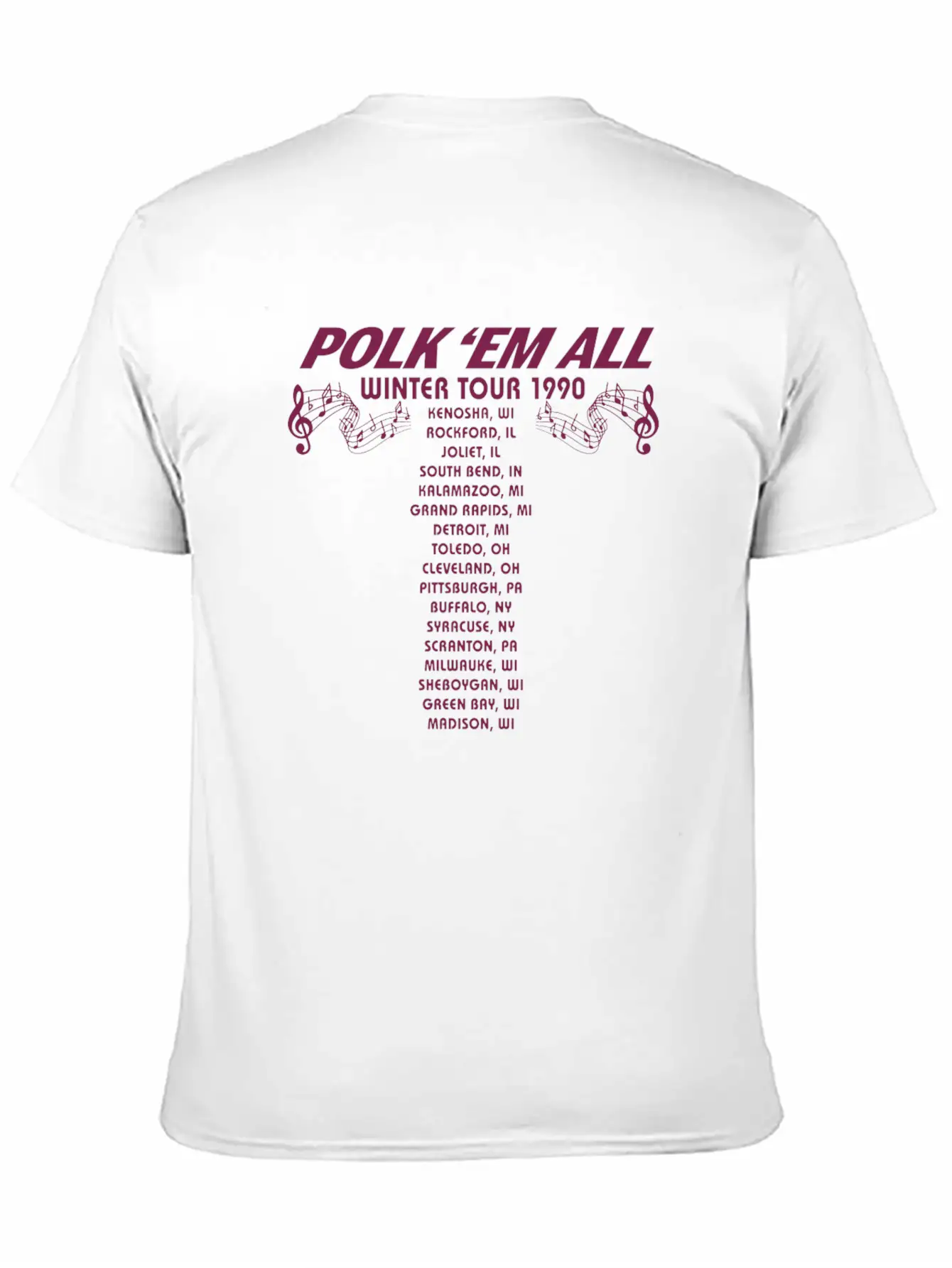 Gus Polinski Tour Merch Breathable Soft Cotton T-Shirt – Timeless Casual Look
