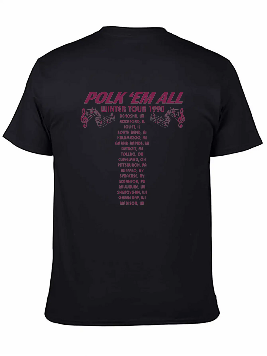Gus Polinski Tour Merch Breathable Soft Cotton T-Shirt – Timeless Casual Look