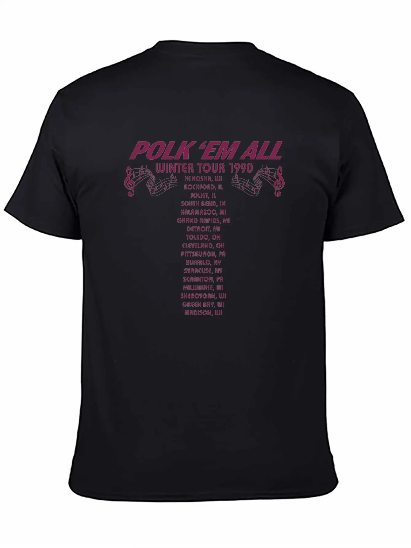 Gus Polinski Tour Merch Breathable Soft Cotton T-Shirt – Timeless Casual Look