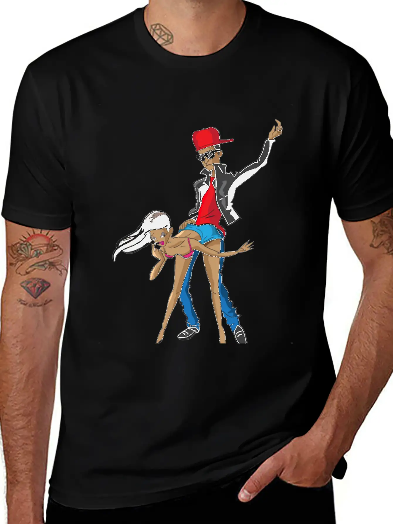 Guy Dancing With Girl Unisex Casual T-Shirt – Clean Design For Daily Comfort