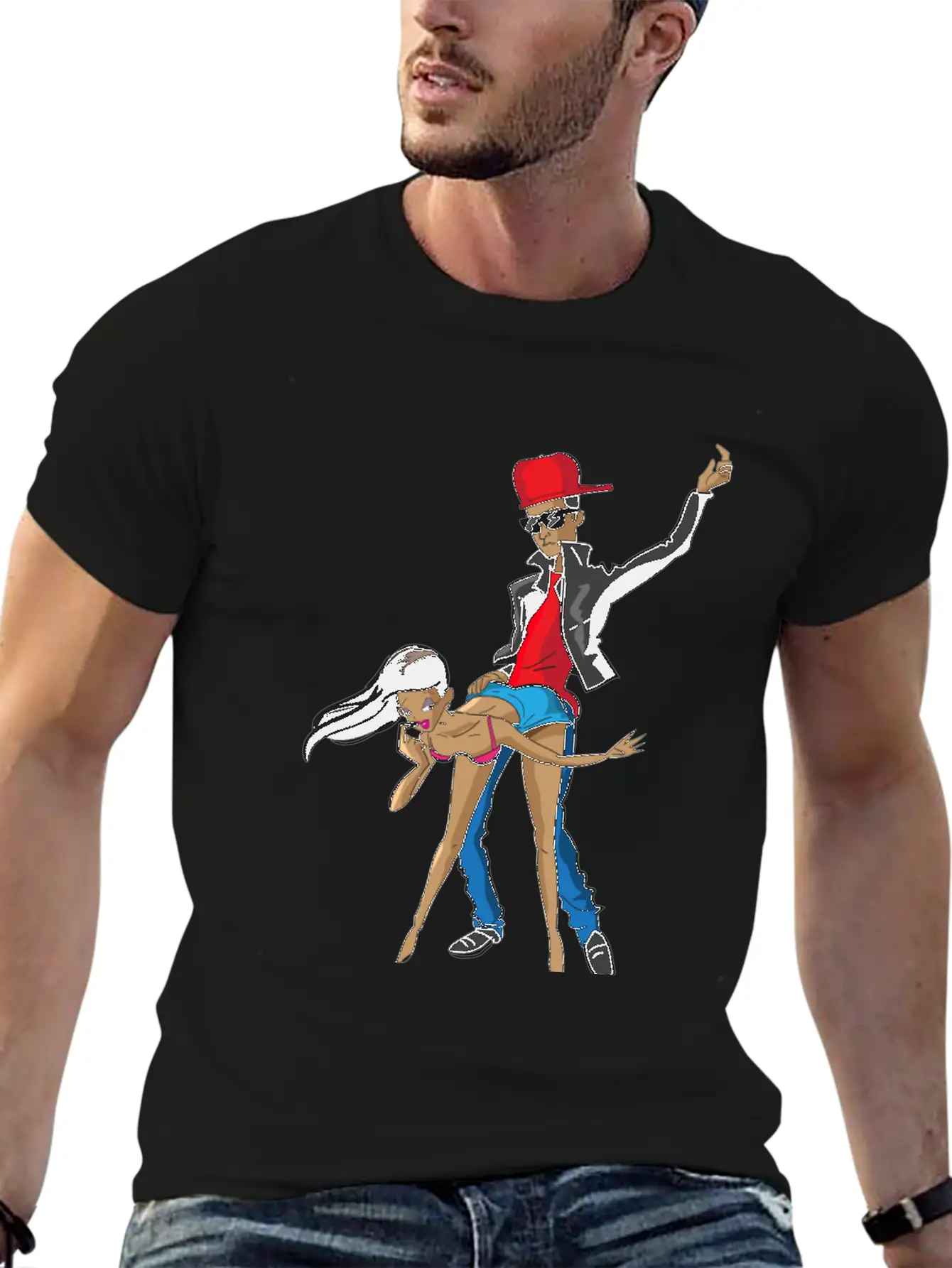 Guy Dancing With Girl Unisex Casual T-Shirt – Clean Design For Daily Comfort