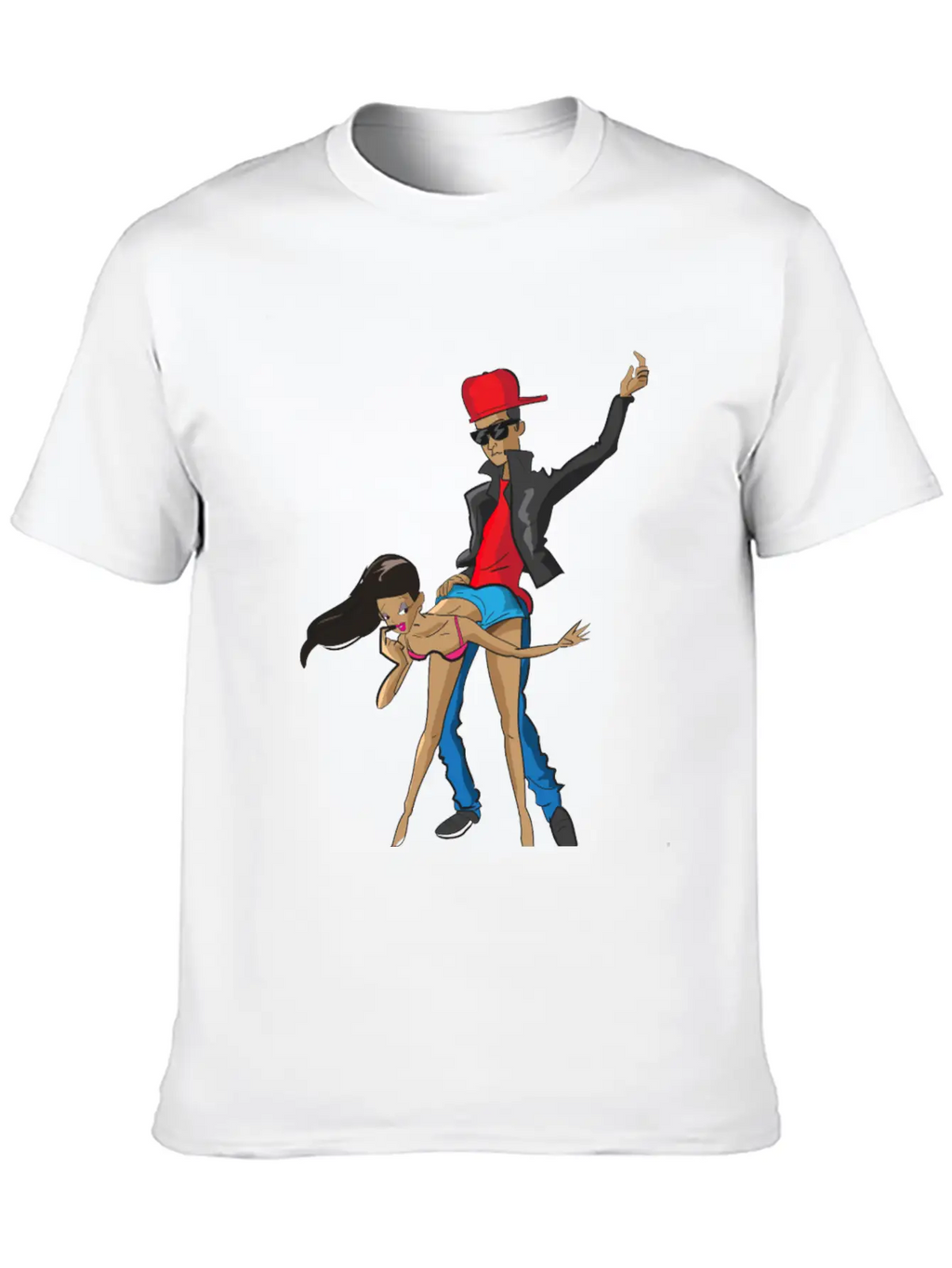 Guy Dancing With Girl Unisex Casual T-Shirt – Clean Design For Daily Comfort
