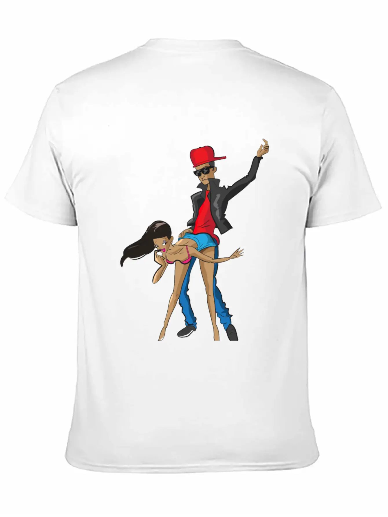 Guy Dancing With Girl Unisex Casual T-Shirt – Clean Design For Daily Comfort