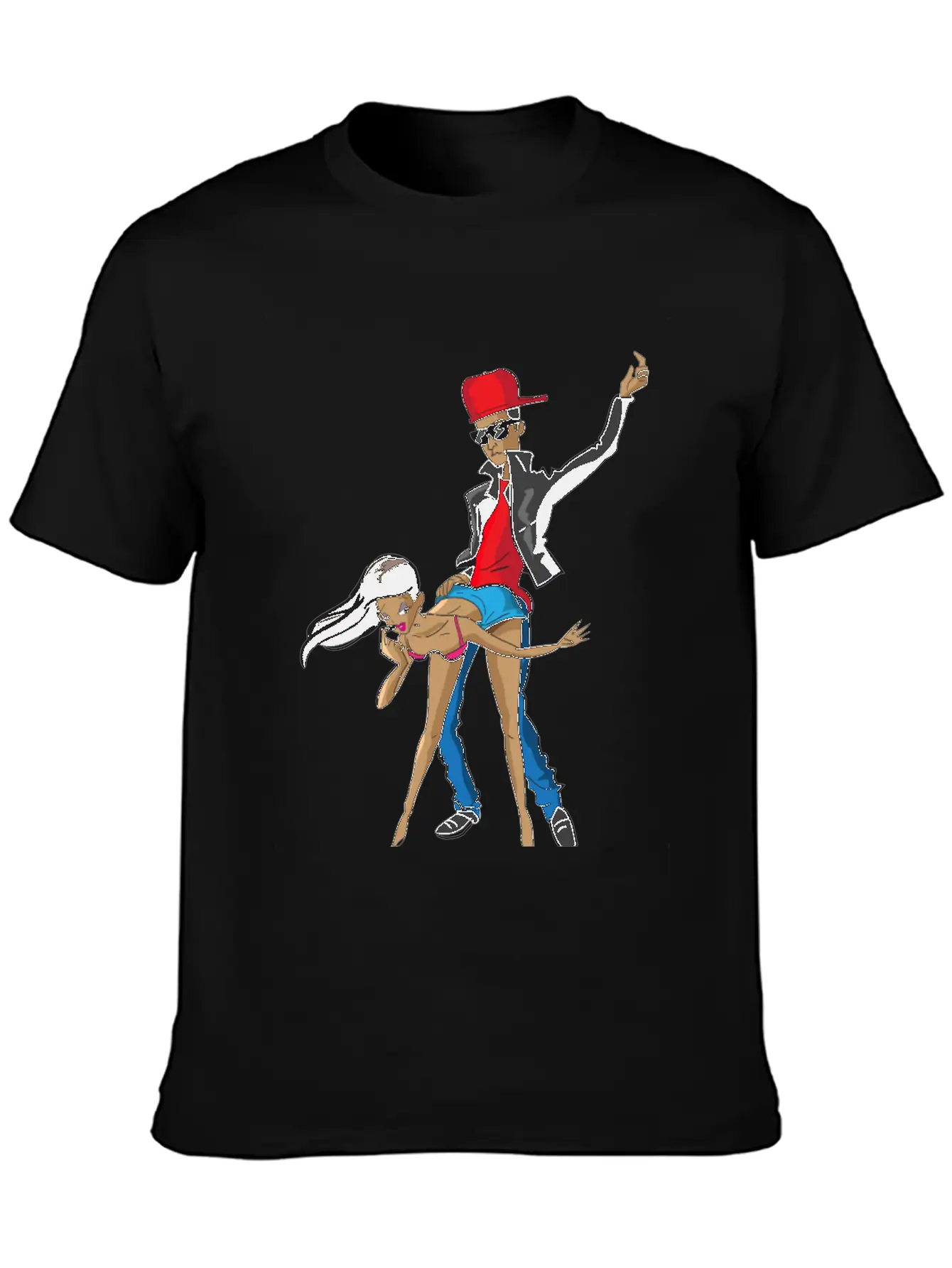 Guy Dancing With Girl Unisex Casual T-Shirt – Clean Design For Daily Comfort