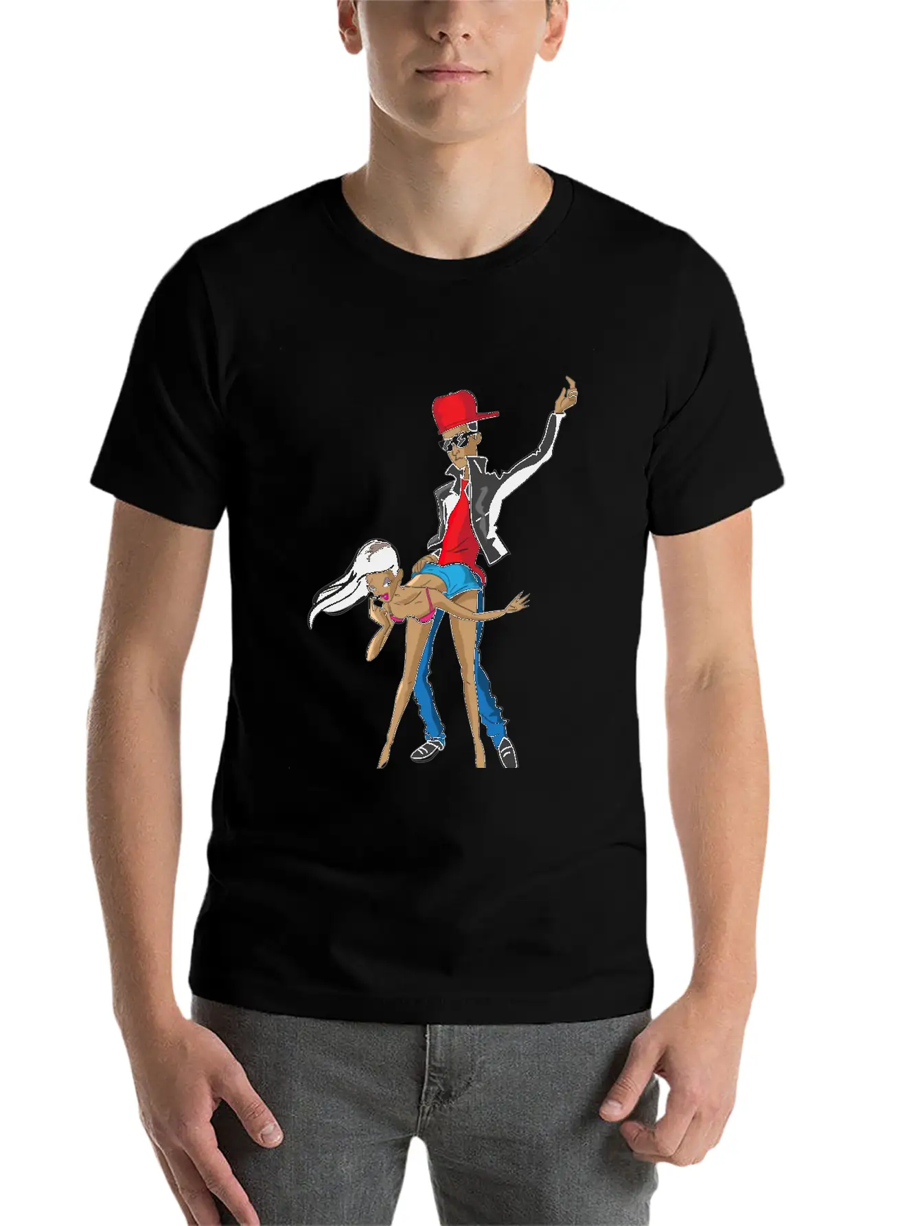 Guy Dancing With Girl Unisex Casual T-Shirt – Clean Design For Daily Comfort