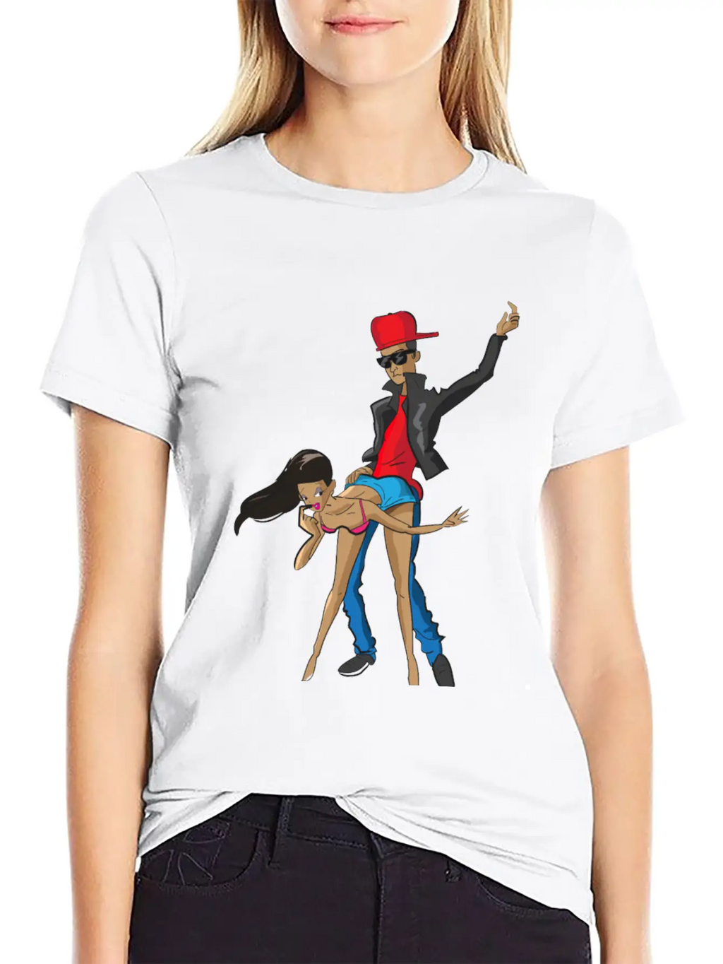 Guy Dancing With Girl Unisex Casual T-Shirt – Clean Design For Daily Comfort