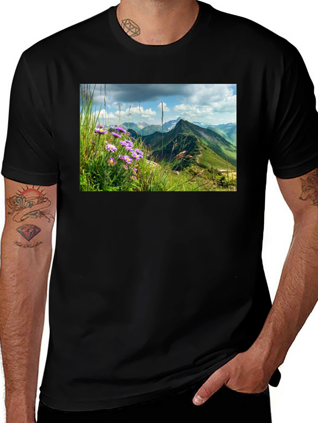 Mountain Vista Graphic Tee - Nature Inspired Design