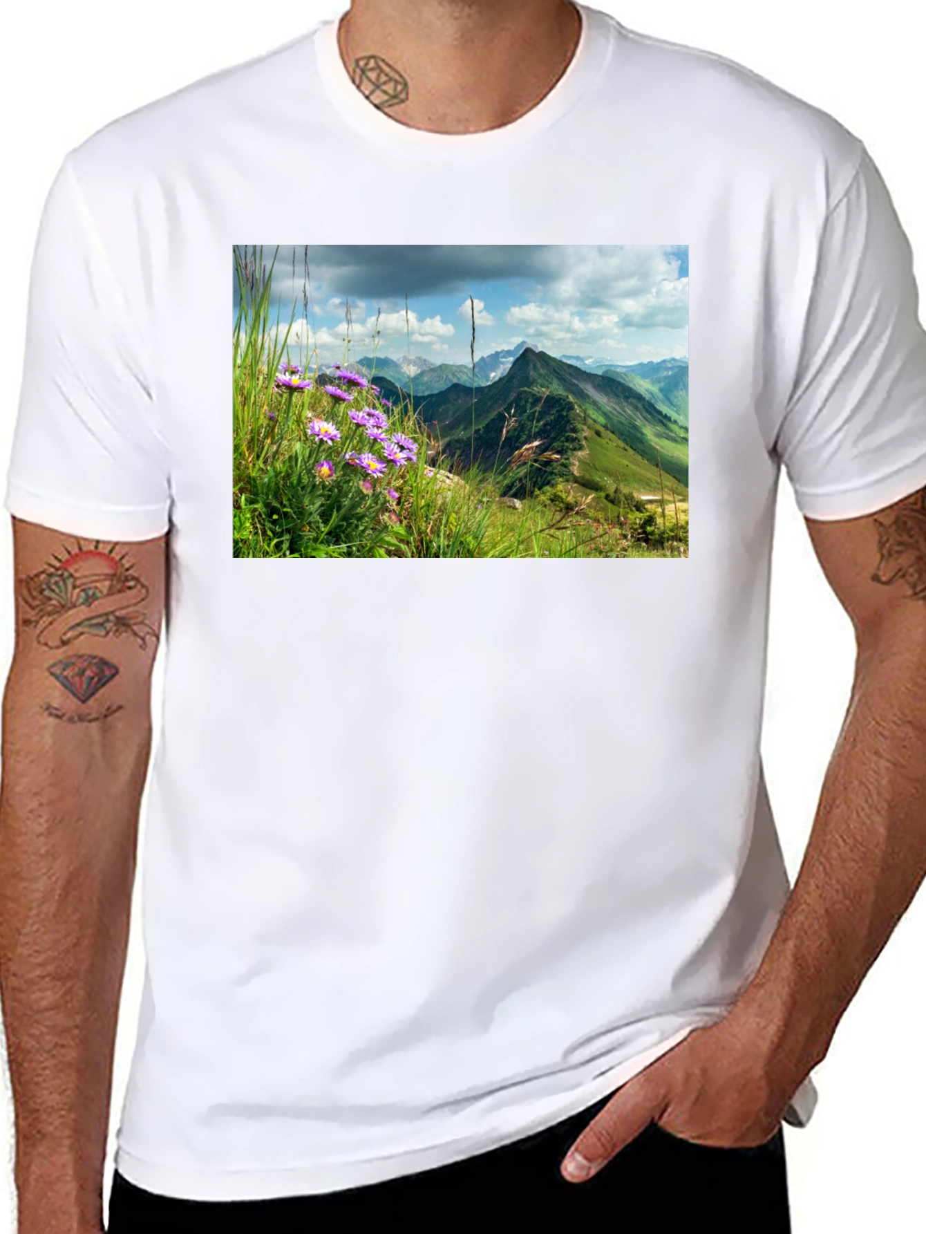 Mountain Vista Graphic Tee - Nature Inspired Design