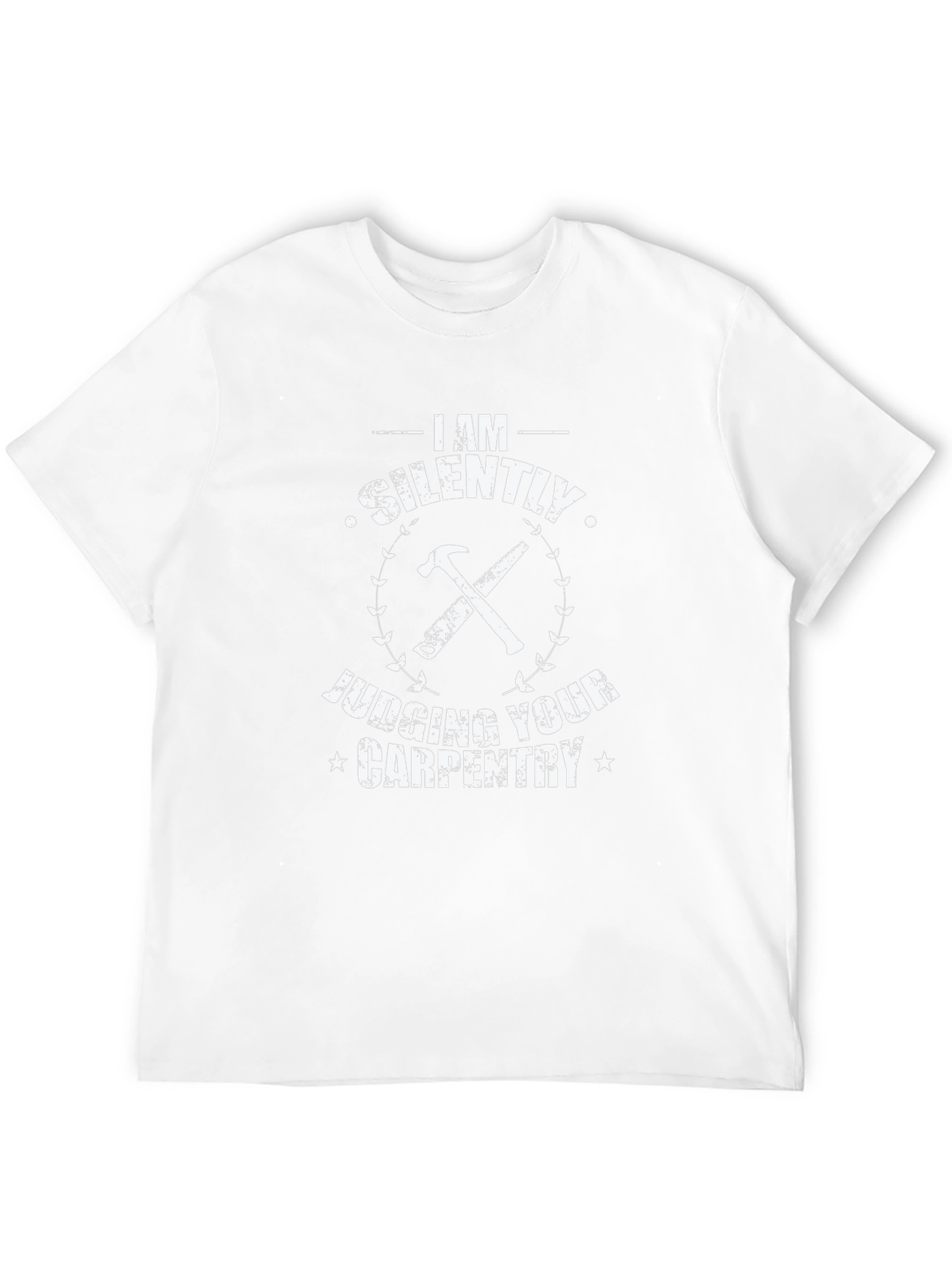 Silently Judging Your Carpentry Black T-Shirt