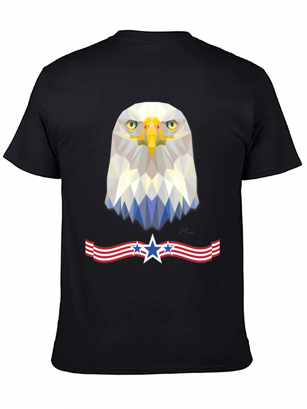 Patriotic Eagle T-Shirt | Geometric American Pride
