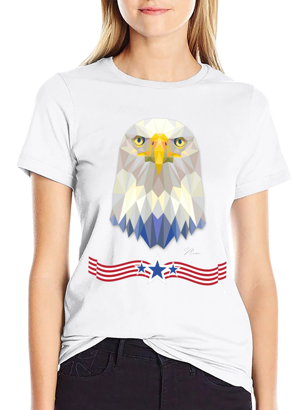 Patriotic Eagle T-Shirt | Geometric American Pride
