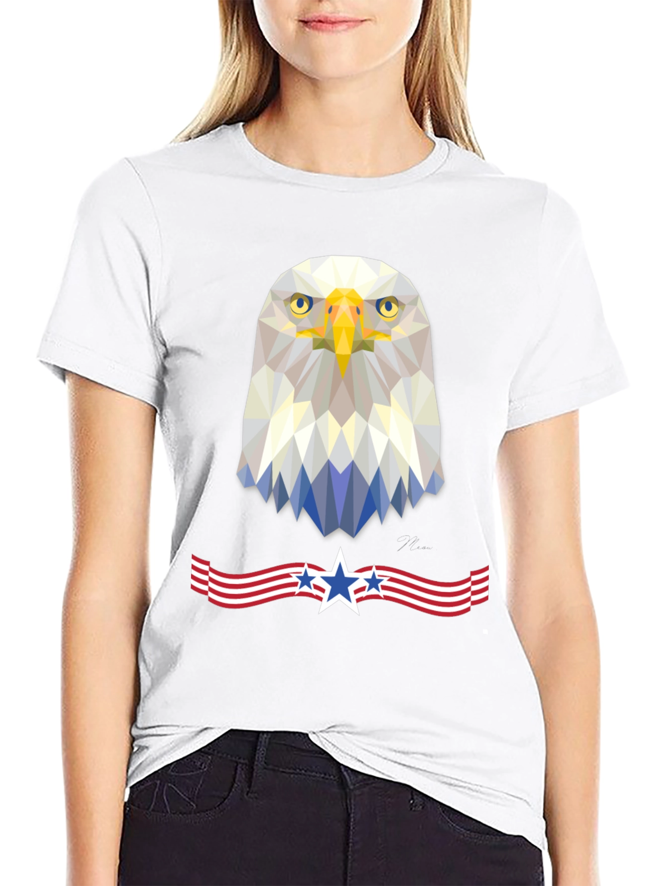 Patriotic Eagle T-Shirt | Geometric American Pride
