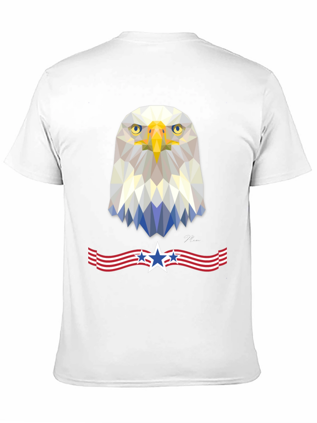 Patriotic Eagle T-Shirt | Geometric American Pride