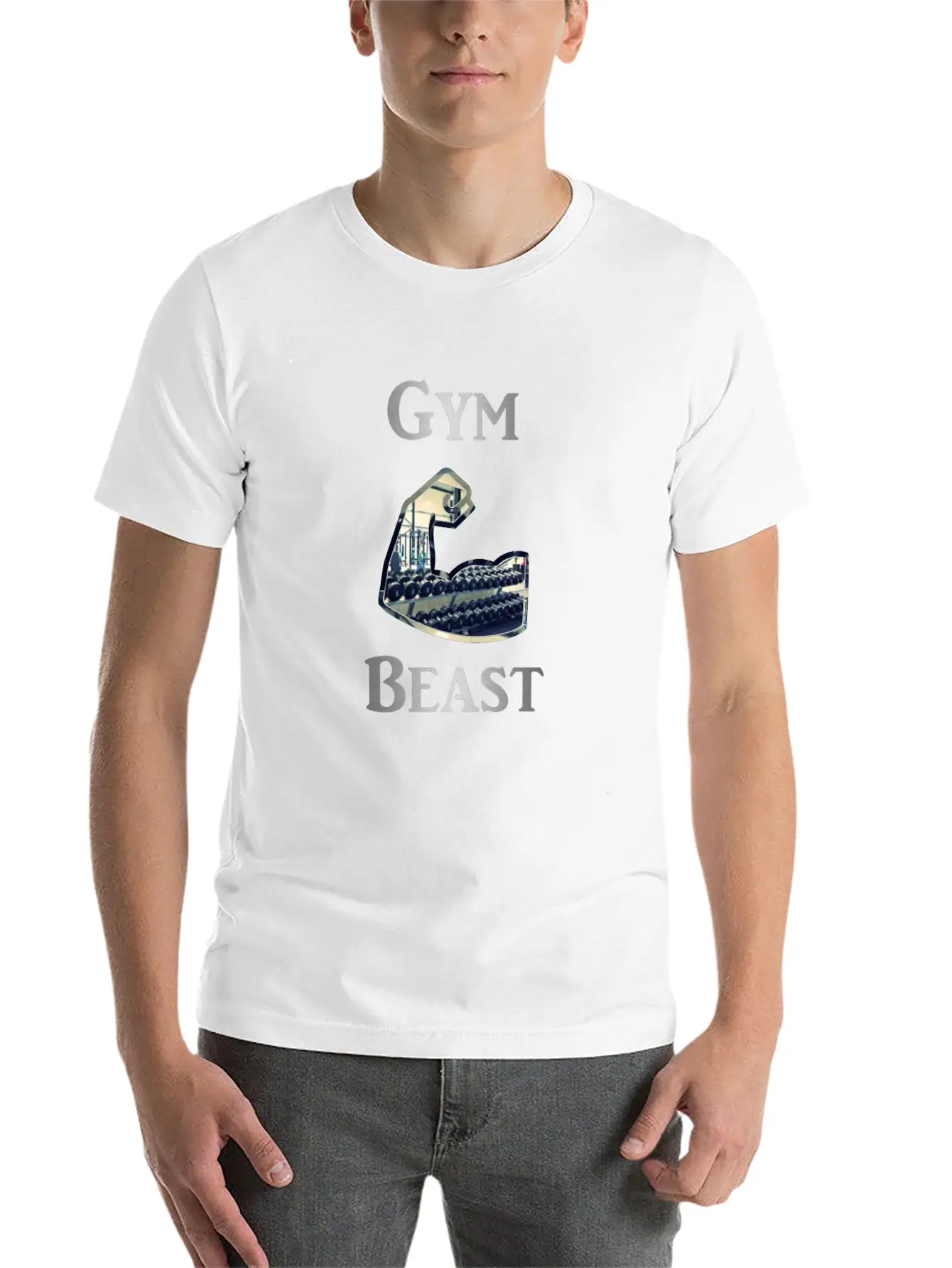 Gym Beast Stylish Everyday T-Shirt – Unisex Basic Cotton Tee
