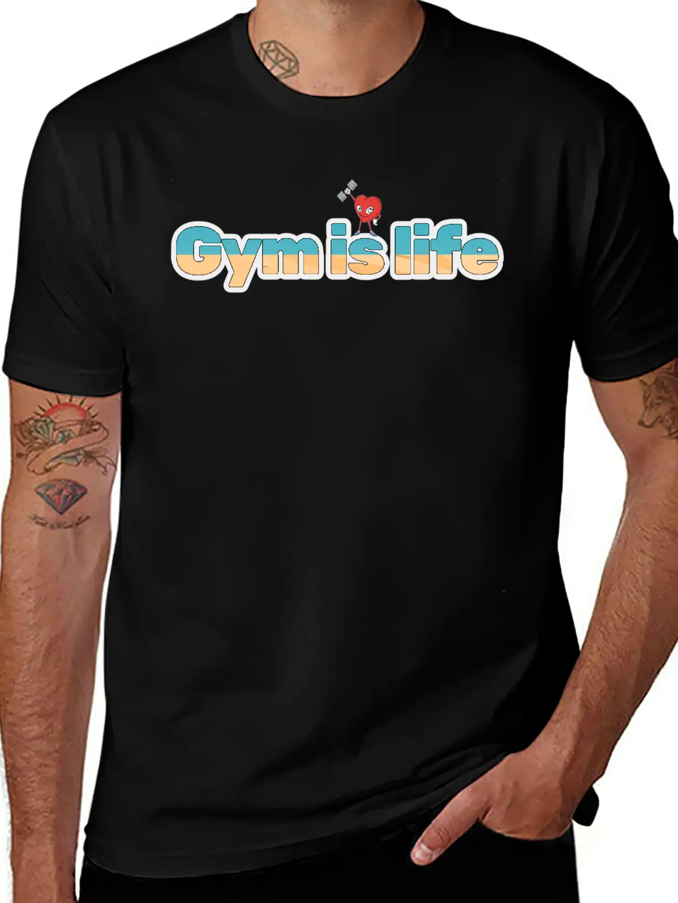 Gym Is Life For Gym Lover Modern Fit Casual T-Shirt – Clean And Versatile Design