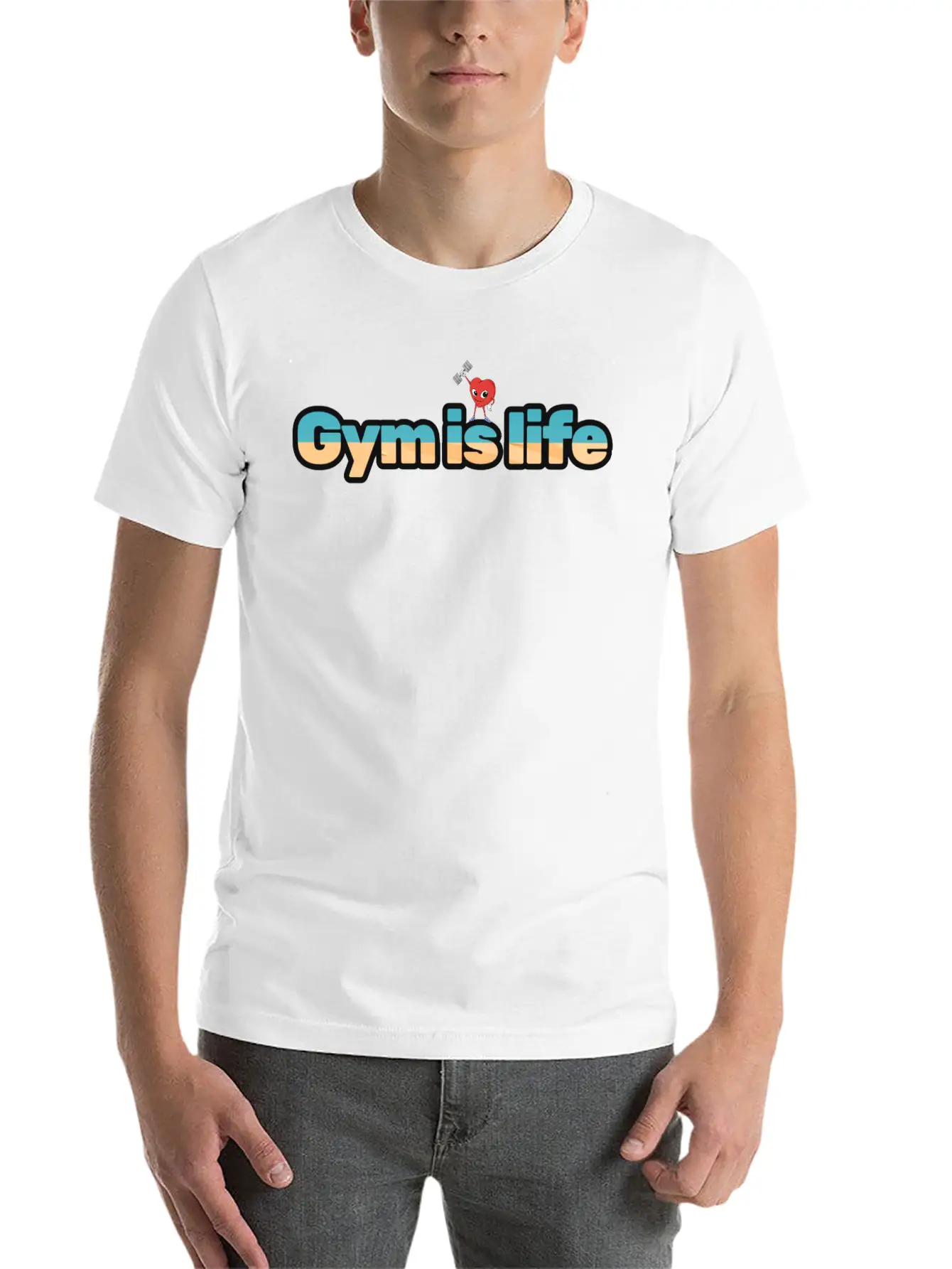 Gym Is Life For Gym Lover Modern Fit Casual T-Shirt – Clean And Versatile Design