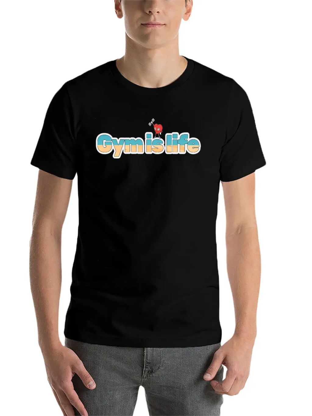 Gym Is Life For Gym Lover Modern Fit Casual T-Shirt – Clean And Versatile Design
