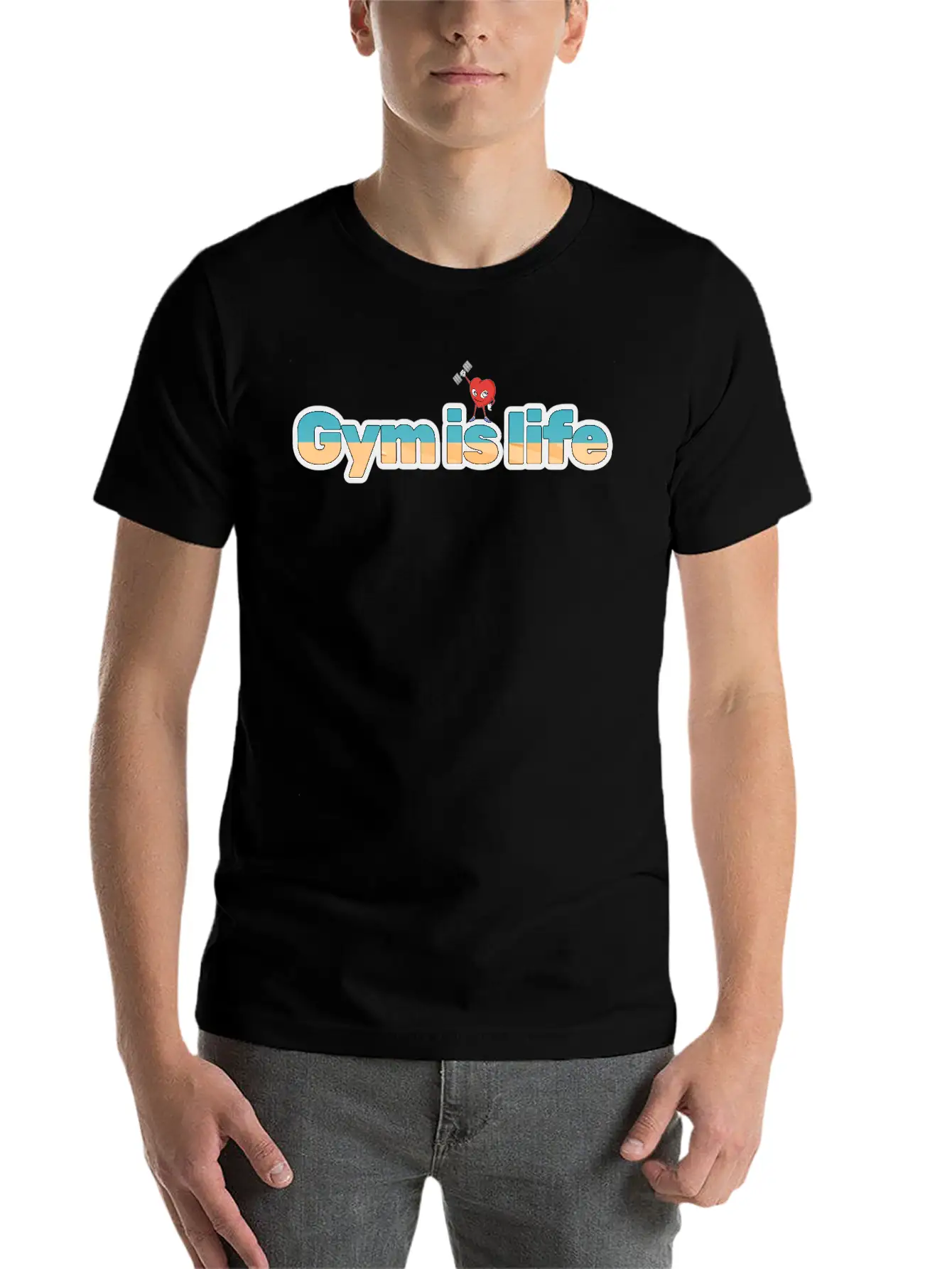 Gym Is Life For Gym Lover Modern Fit Casual T-Shirt – Clean And Versatile Design