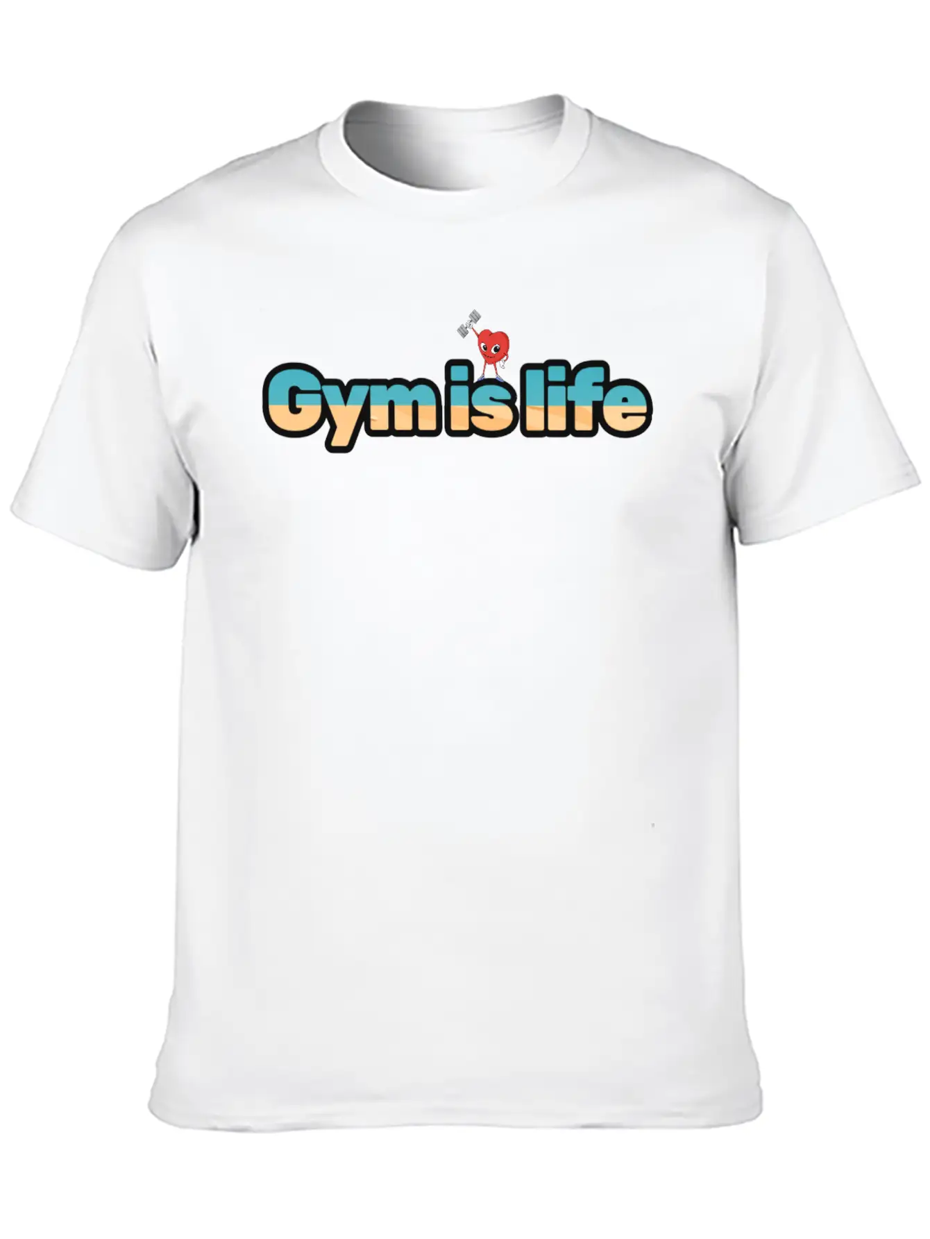 Gym Is Life For Gym Lover Modern Fit Casual T-Shirt – Clean And Versatile Design