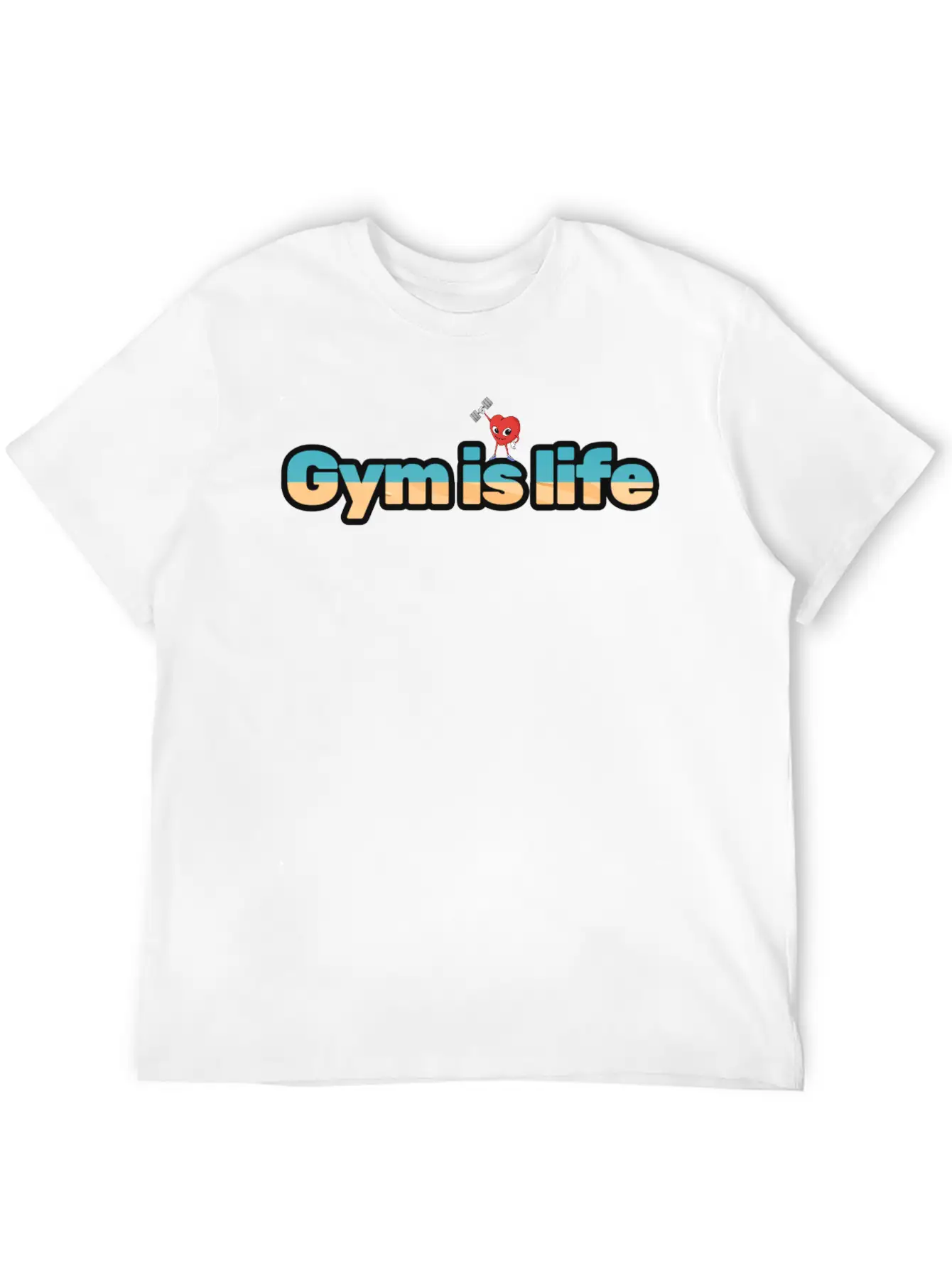 Gym Is Life For Gym Lover Modern Fit Casual T-Shirt – Clean And Versatile Design