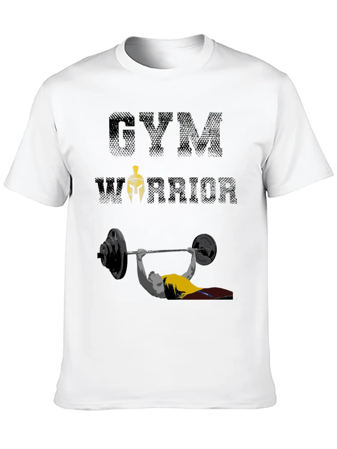 Gym Warrior At Bench Press In Gym Workout Breathable Graphic T-Shirt – Perfect For Casual Days