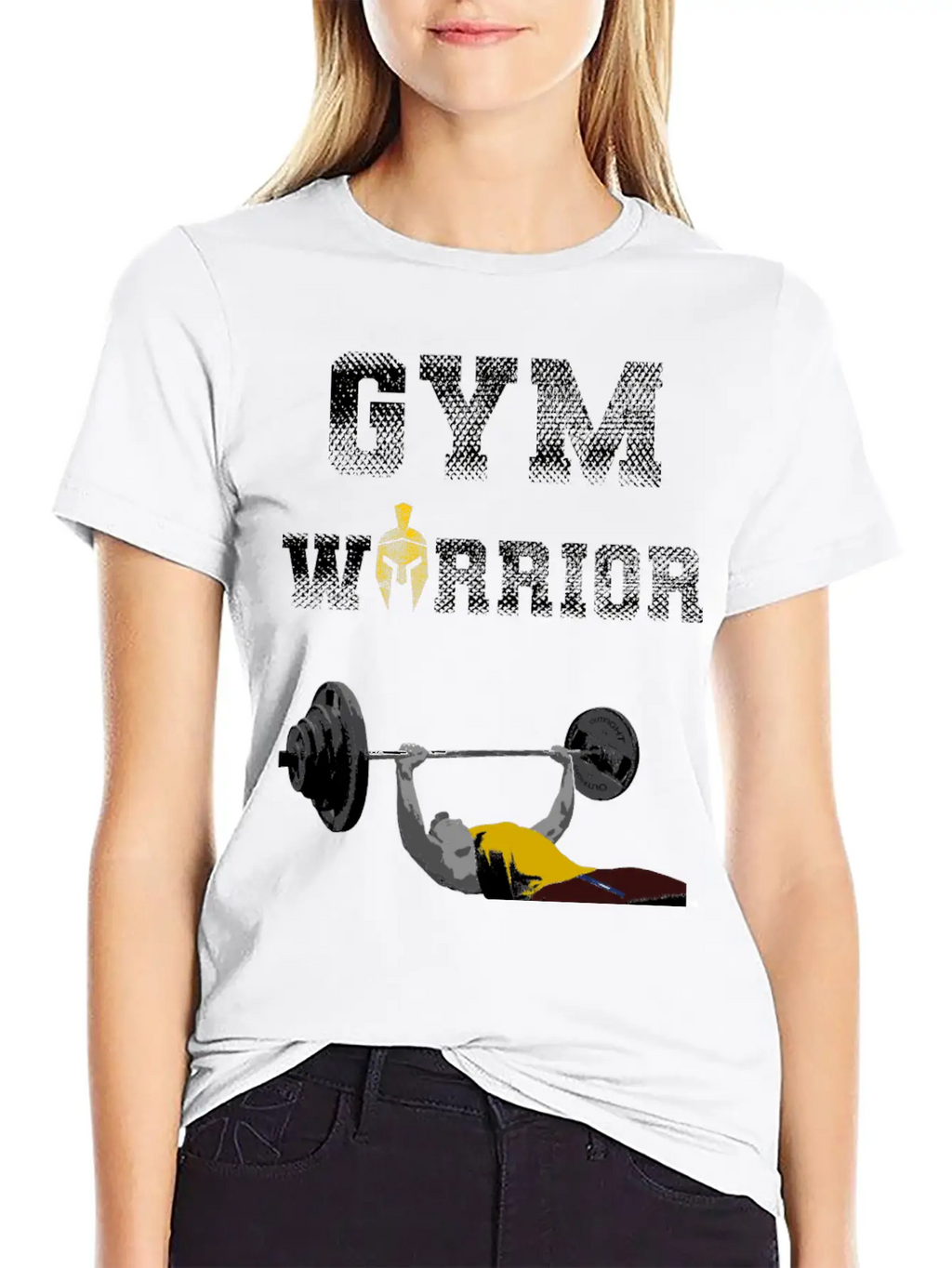 Gym Warrior At Bench Press In Gym Workout Breathable Graphic T-Shirt – Perfect For Casual Days