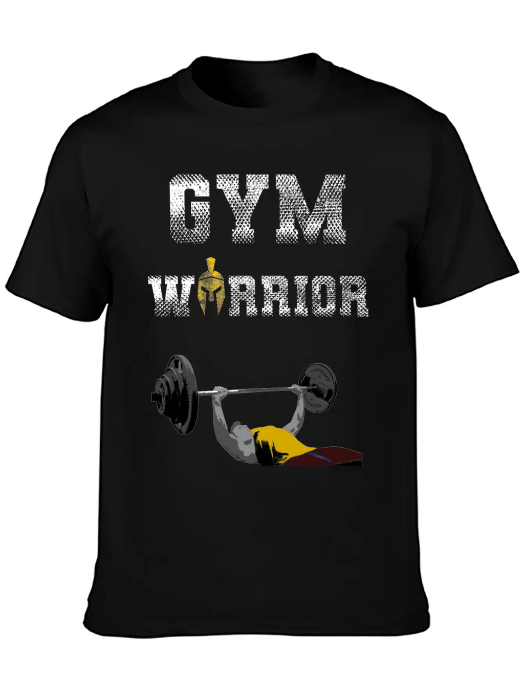 Gym Warrior At Bench Press In Gym Workout Breathable Graphic T-Shirt – Perfect For Casual Days