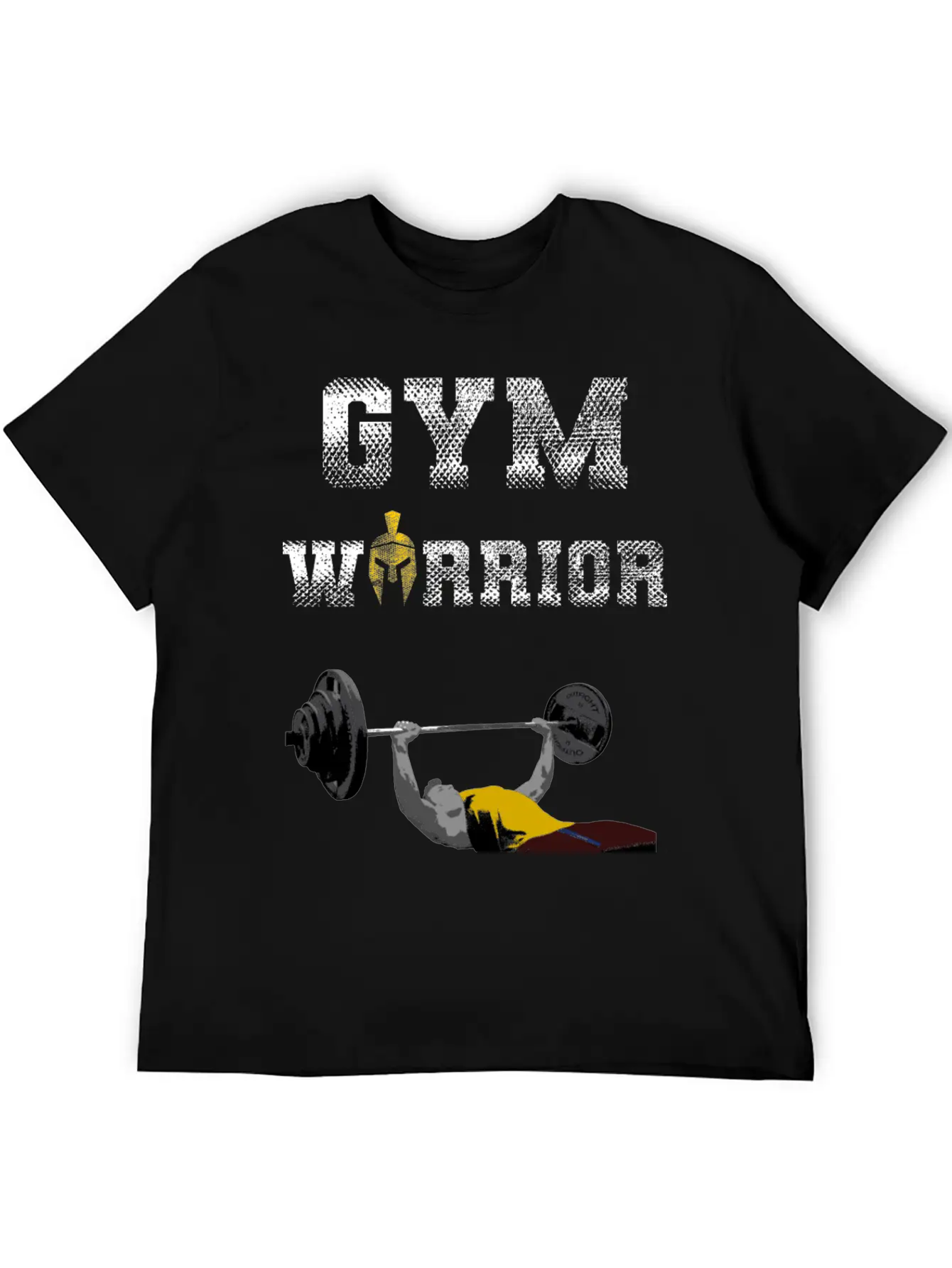 Gym Warrior At Bench Press In Gym Workout Breathable Graphic T-Shirt – Perfect For Casual Days