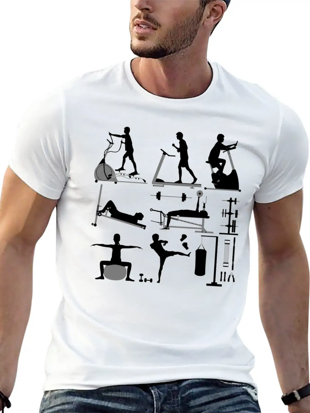 Gym Workout Exercise Stylish Everyday T-Shirt – Unisex Basic Cotton Tee