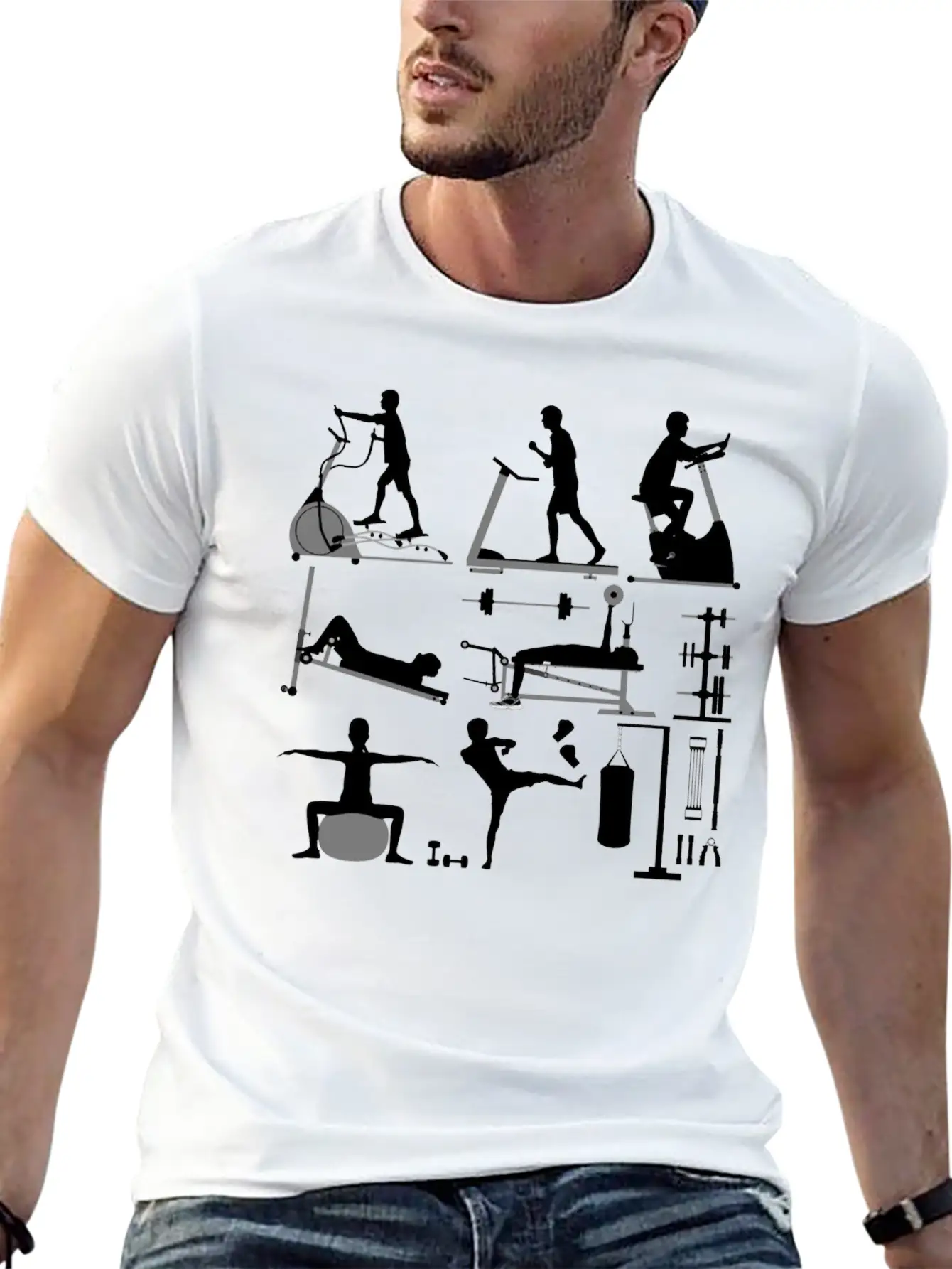 Gym Workout Exercise Stylish Everyday T-Shirt – Unisex Basic Cotton Tee
