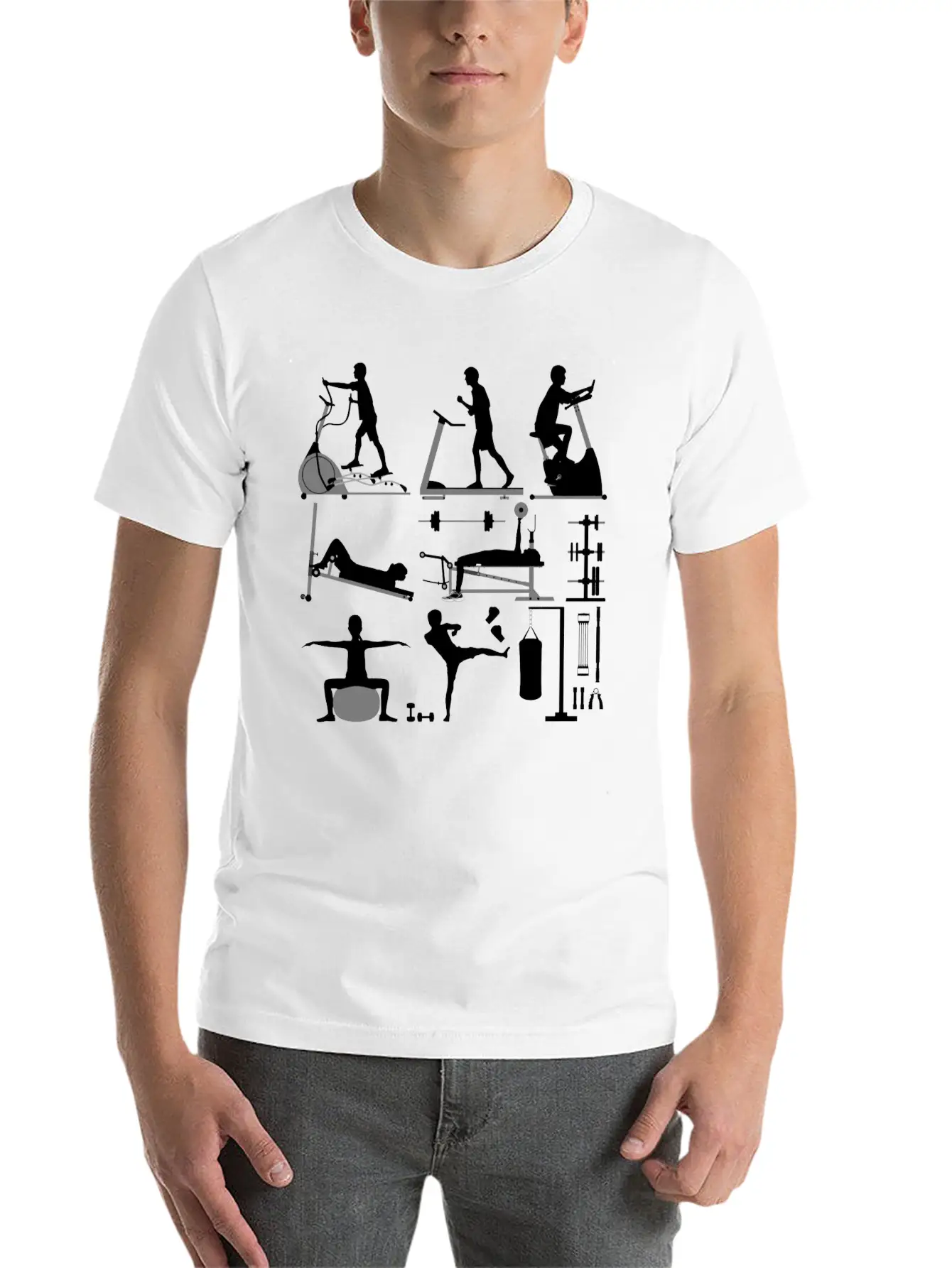 Gym Workout Exercise Stylish Everyday T-Shirt – Unisex Basic Cotton Tee