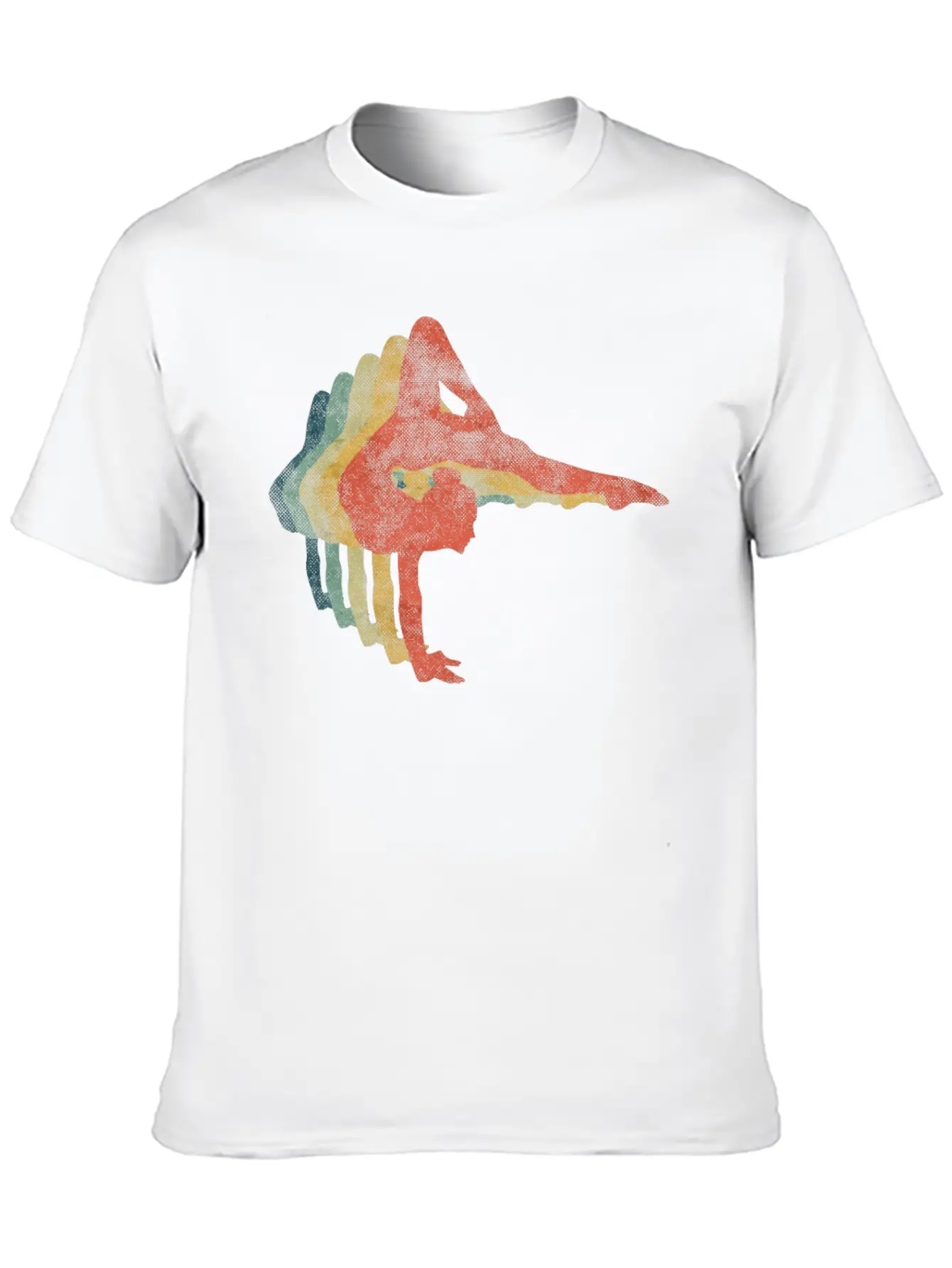 Gymnast Woman Retro Vintage Color Stylish Everyday T-Shirt – Unisex Basic Cotton Tee