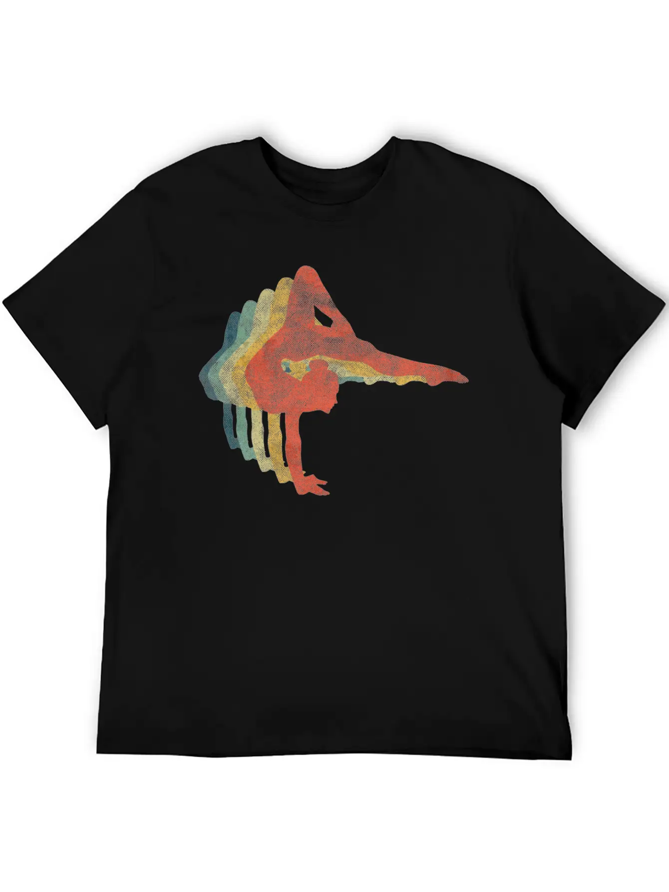 Gymnast Woman Retro Vintage Color Stylish Everyday T-Shirt – Unisex Basic Cotton Tee