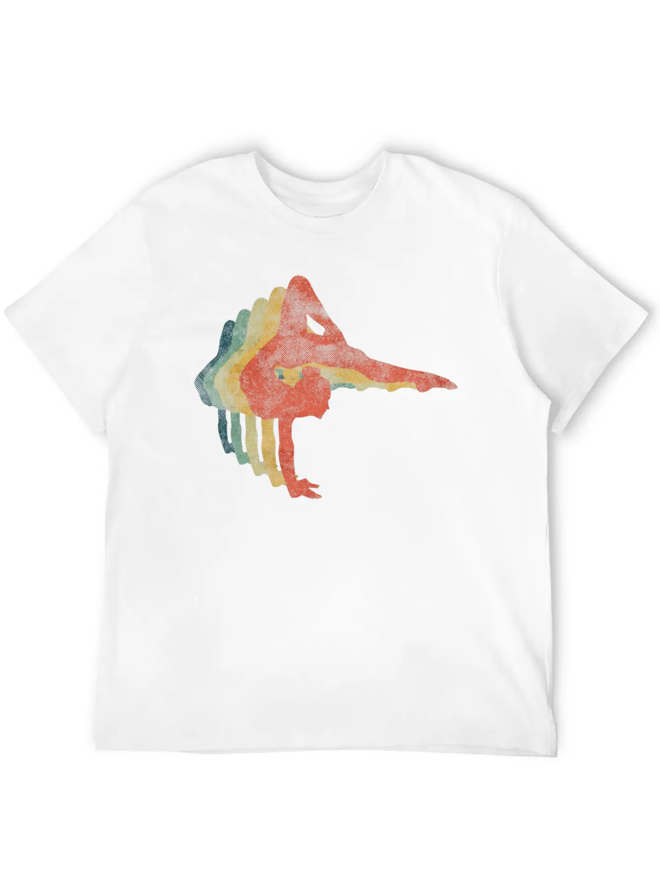 Gymnast Woman Retro Vintage Color Stylish Everyday T-Shirt – Unisex Basic Cotton Tee