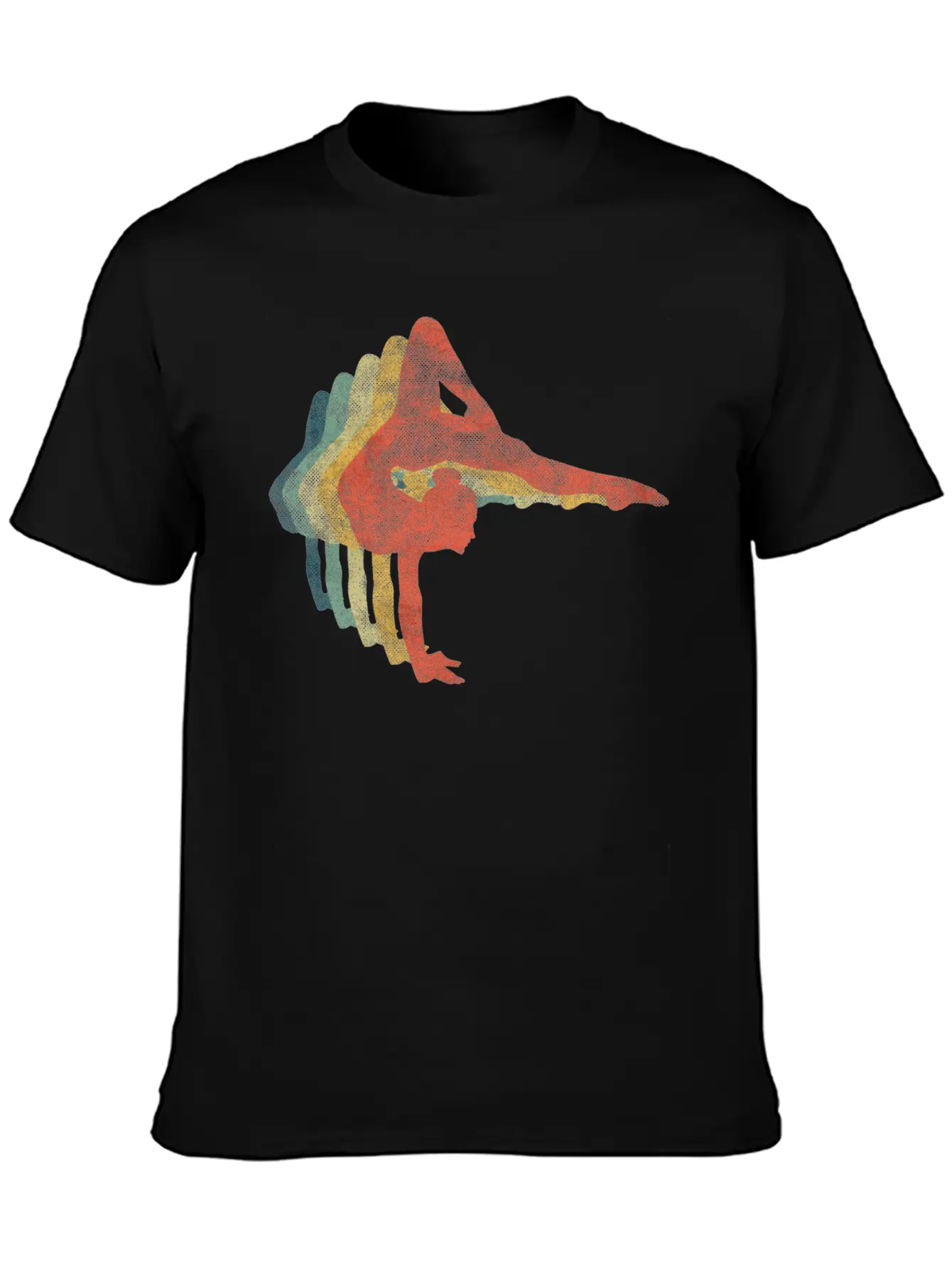 Gymnast Woman Retro Vintage Color Stylish Everyday T-Shirt – Unisex Basic Cotton Tee