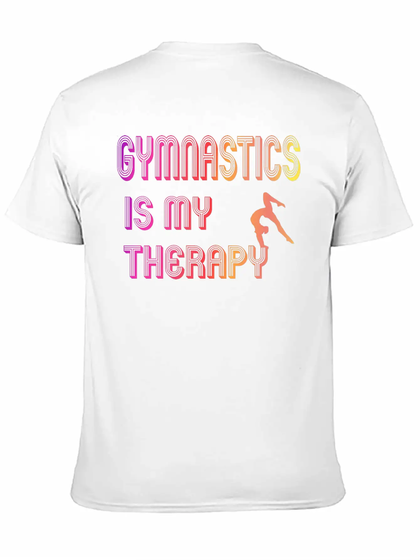 Gymnastics Is My Therapy Breathable Graphic T-Shirt – Perfect For Casual Days
