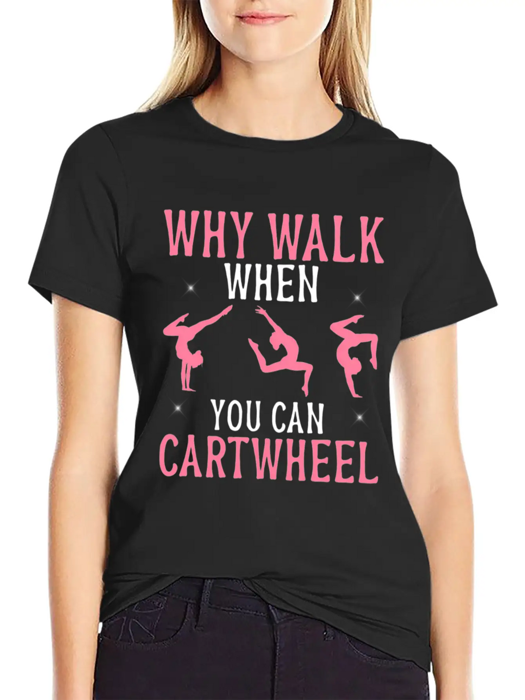 Gymtics Shirt Why Walk When You Can Cwheel Unisex Casual T-Shirt – Clean Design For Daily Comfort